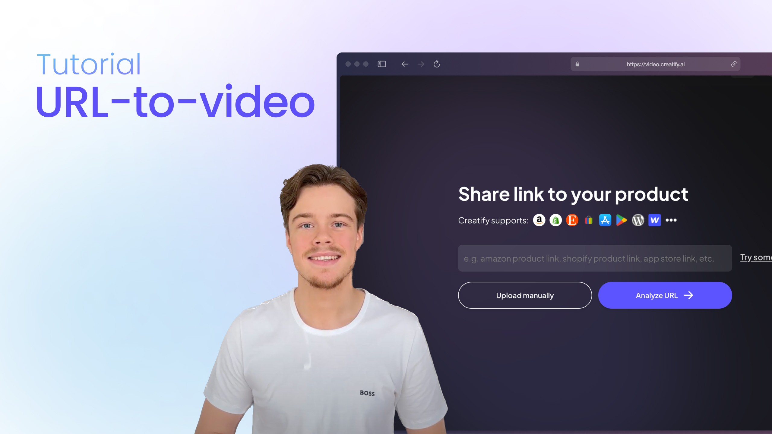 创意化“URL-to-video” Youtube教程视频