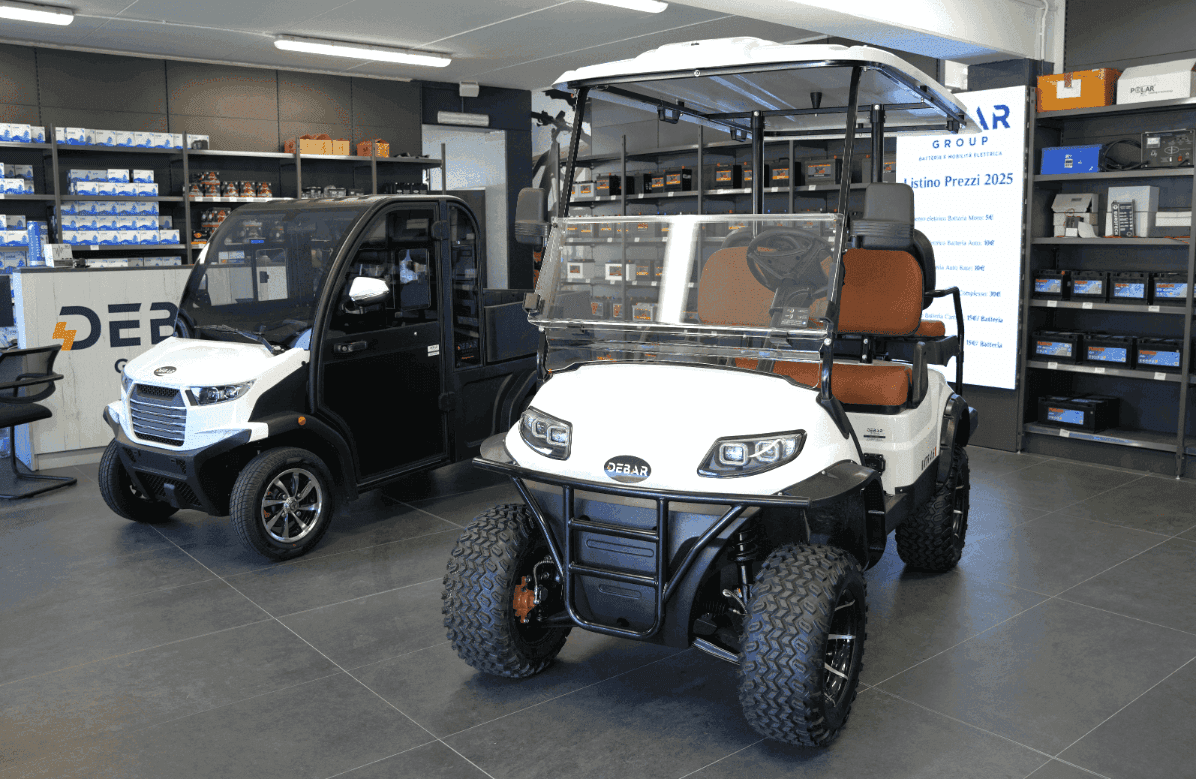 golf car nuove in esposizione