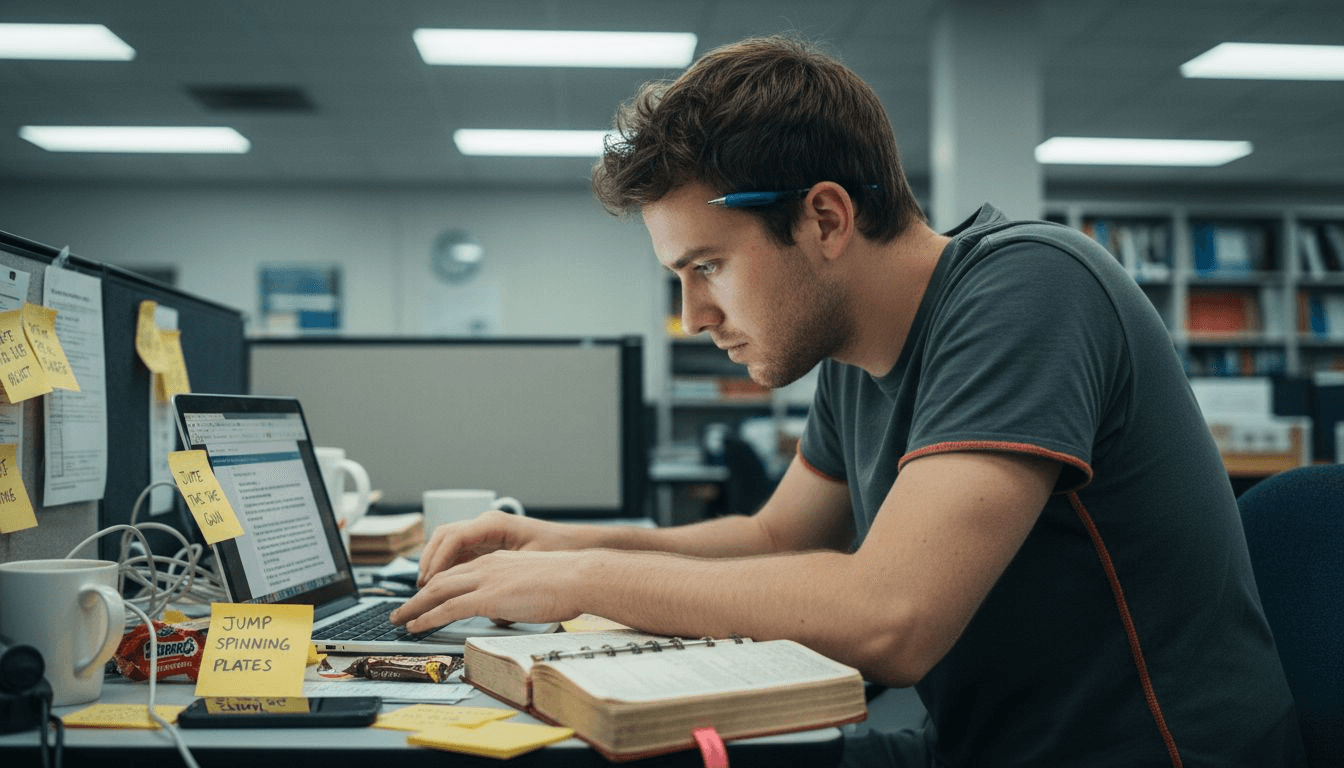 Translator working through idiom translation challenge