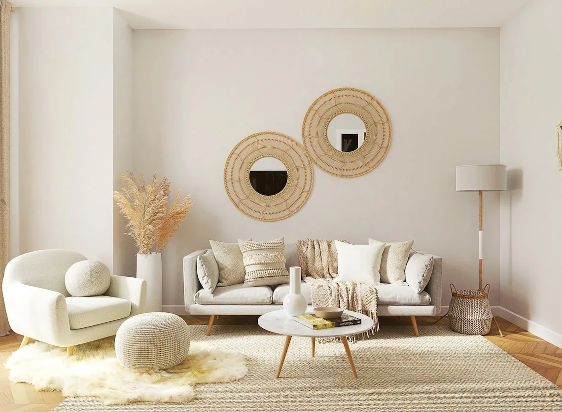 Cozy furnished living room