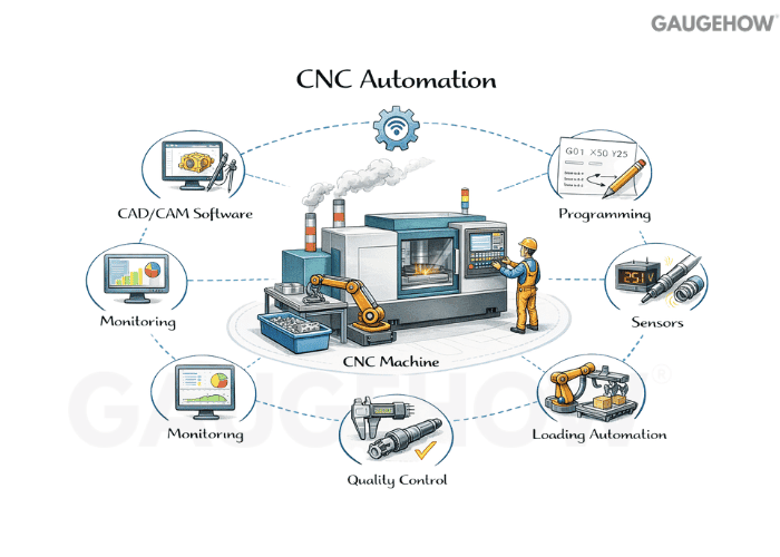 CNC automation workflow diagram