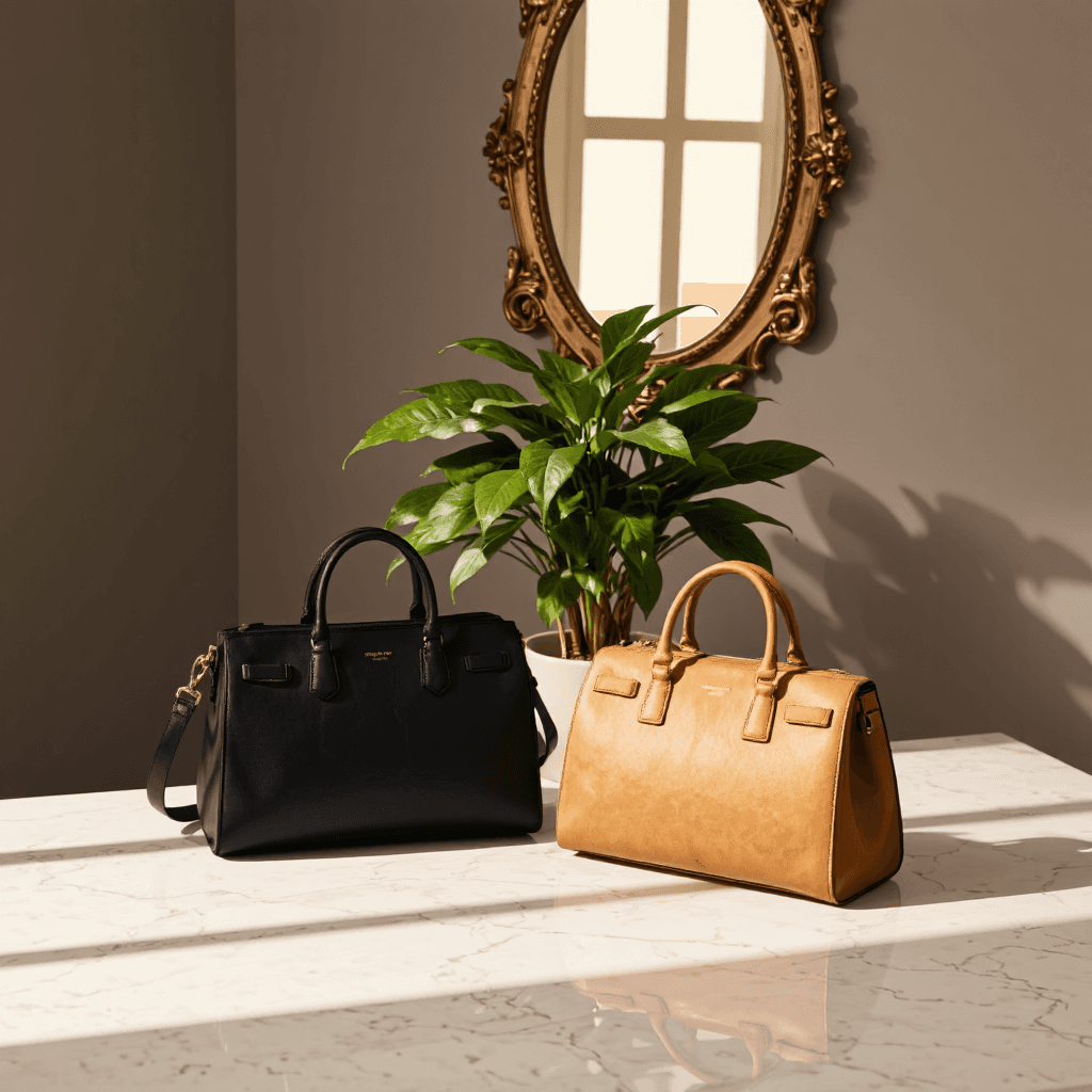 product photography of handbags