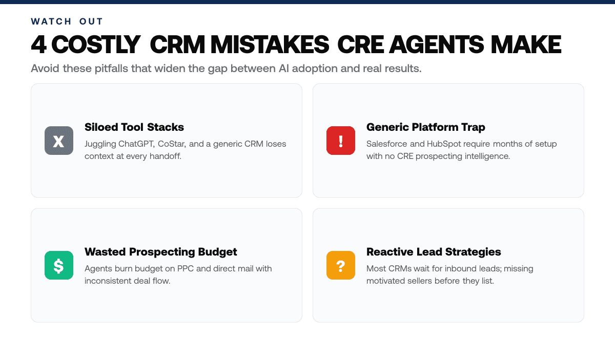 Best Crm for Commercial Real Estate Agents: 2026 Picks — Common pitfalls