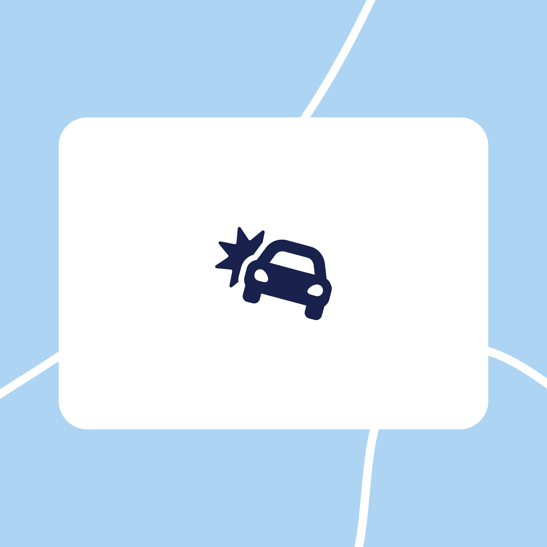 Car accident icon