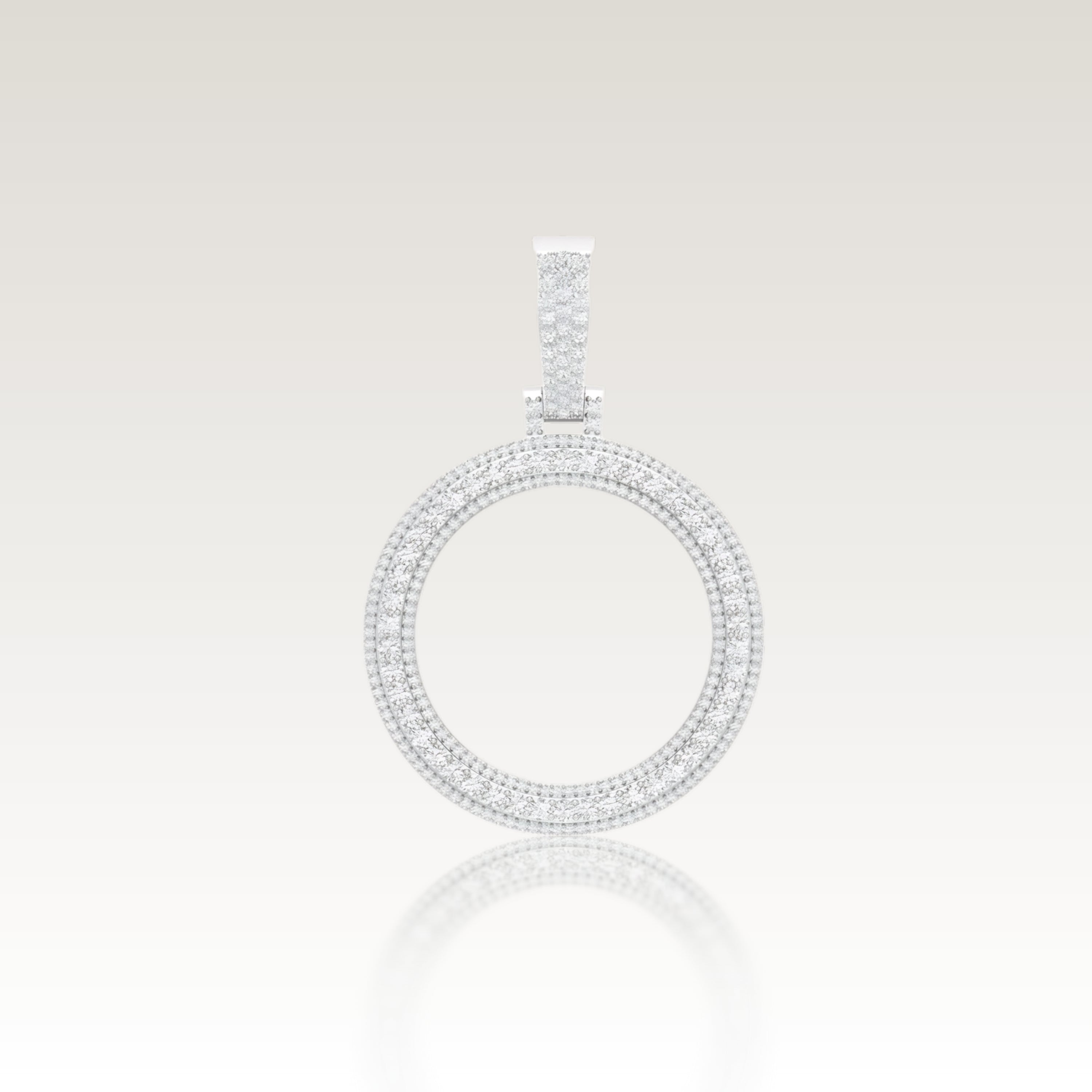 SAINT' Tennis Pave Pendant image 5