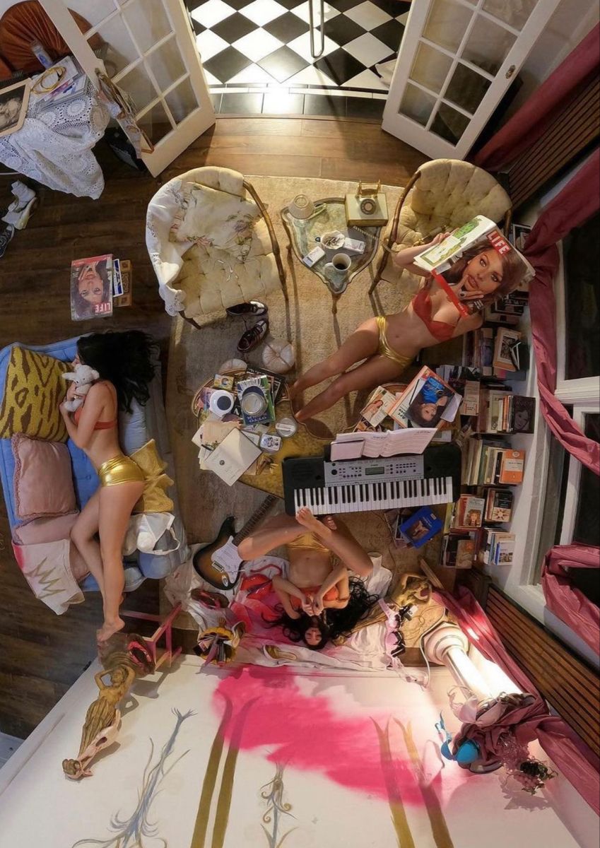 Abstract motion blur of a cyclist at night