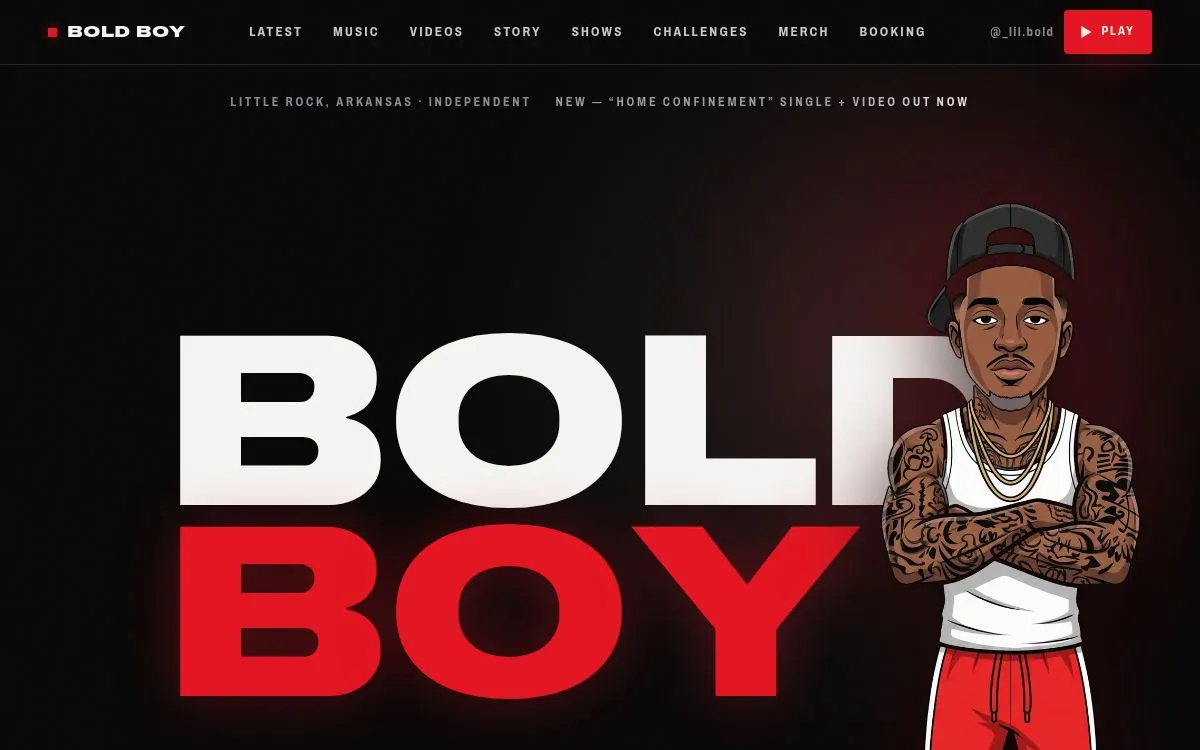 Bold Boy website