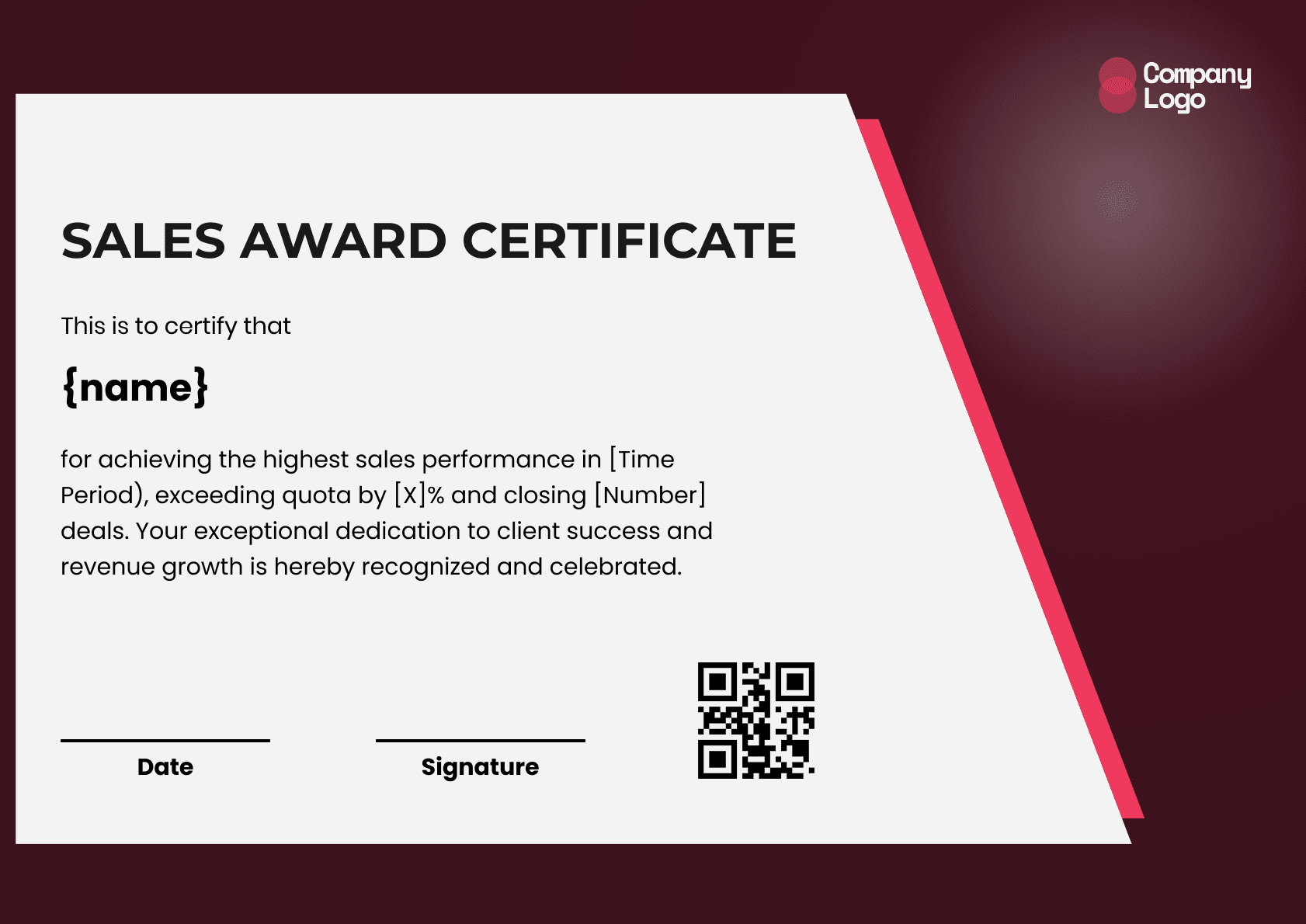 Wauld - Professional and attractive green recognition badge template