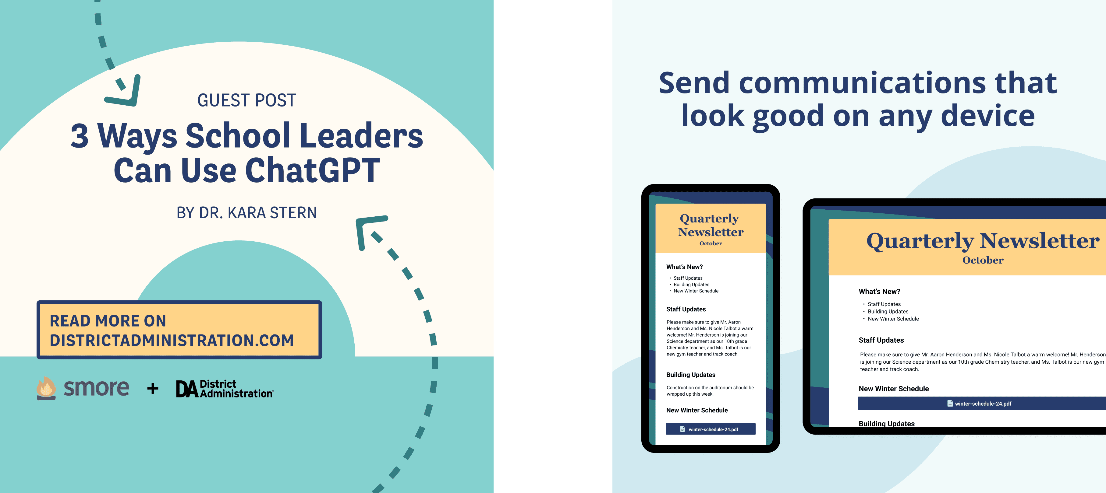 Square 1080x1080 ads and social posts for guest blog posts and product UI and responsive design between desktop and mobile