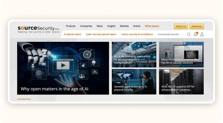 SourceSecurity.com homepage