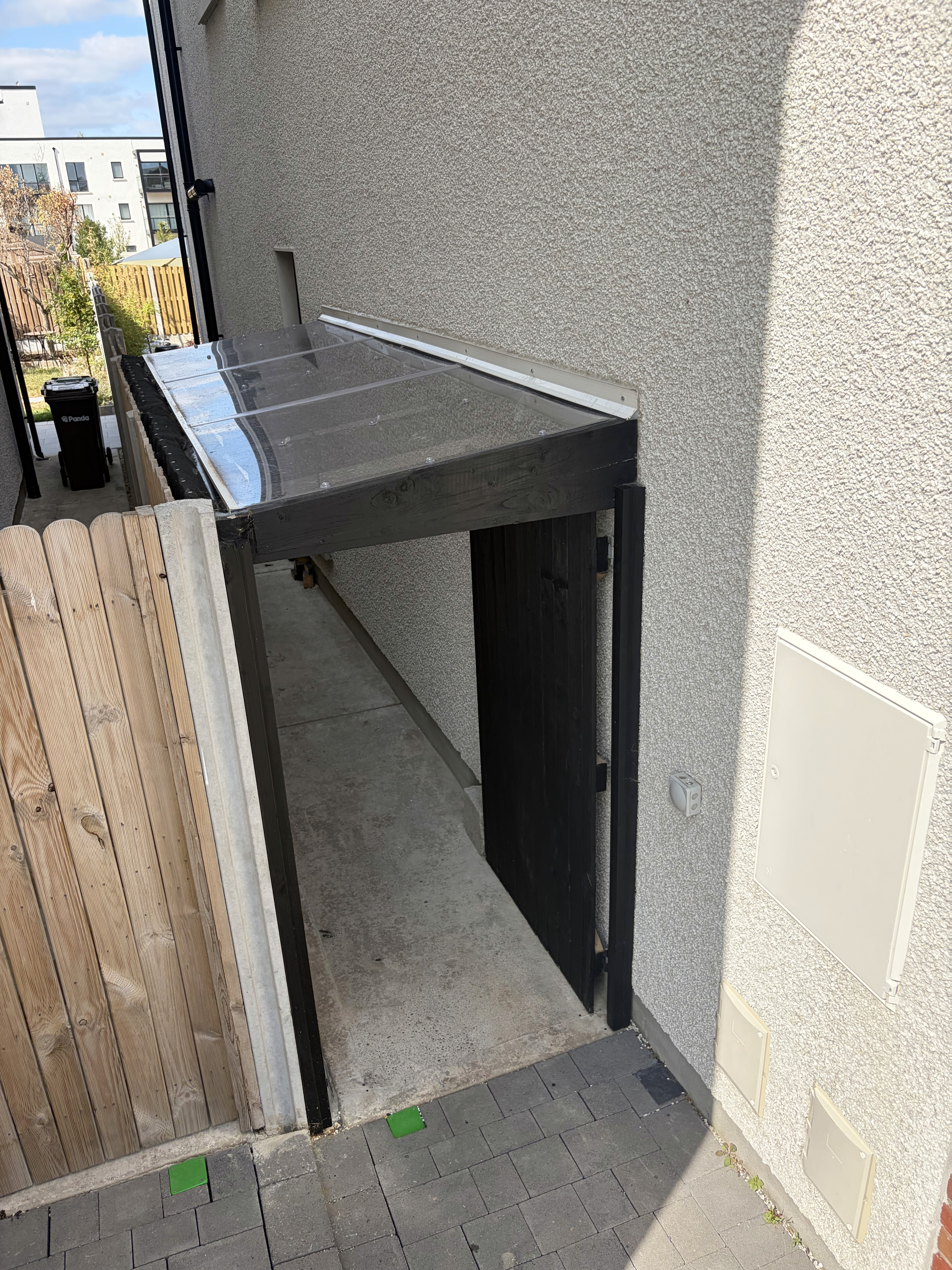 Bespoke timber garden storage in a Dublin garden