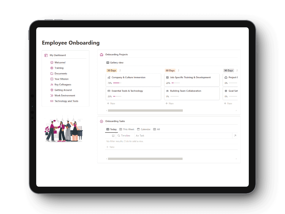 Employee Onboarding System with notion