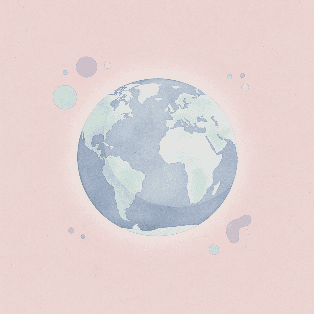 Globe icon representing geographic distribution of Arabic dialects