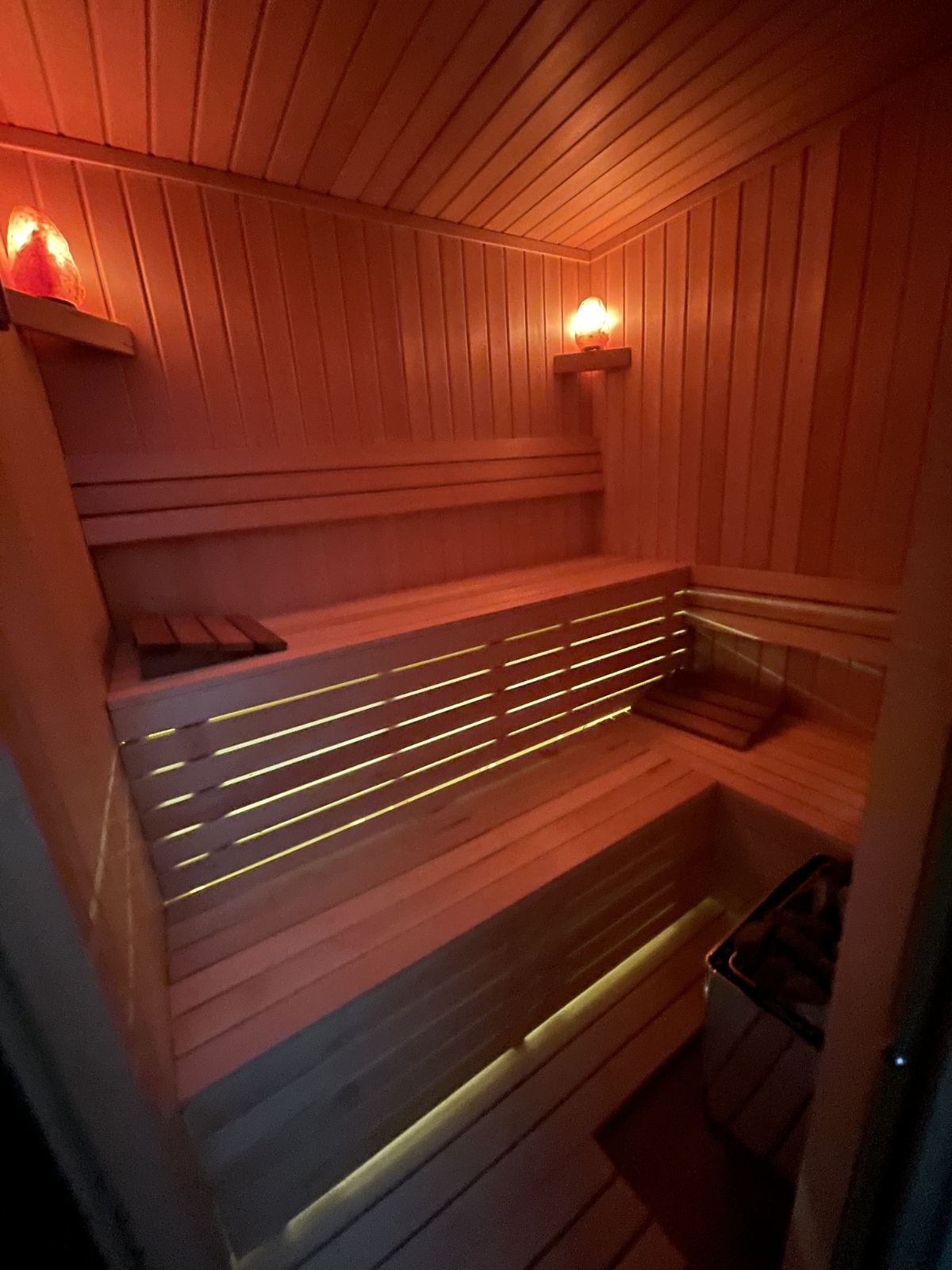 Slika sauna Apartmana Zvezdano Nebo u Novom Sadu.