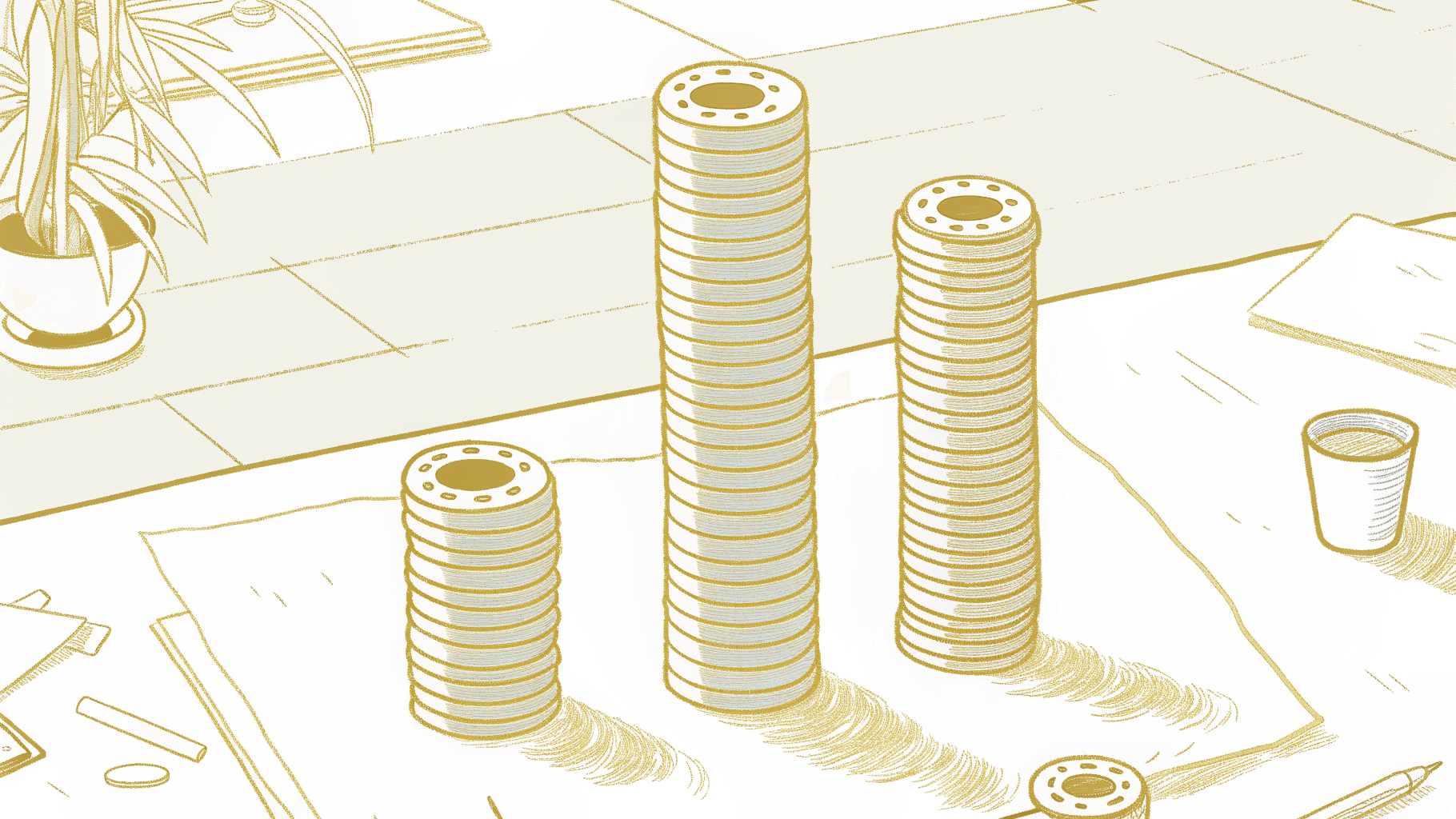 coin stacks comparing Lagree studio class costs versus home reformer break-even in London