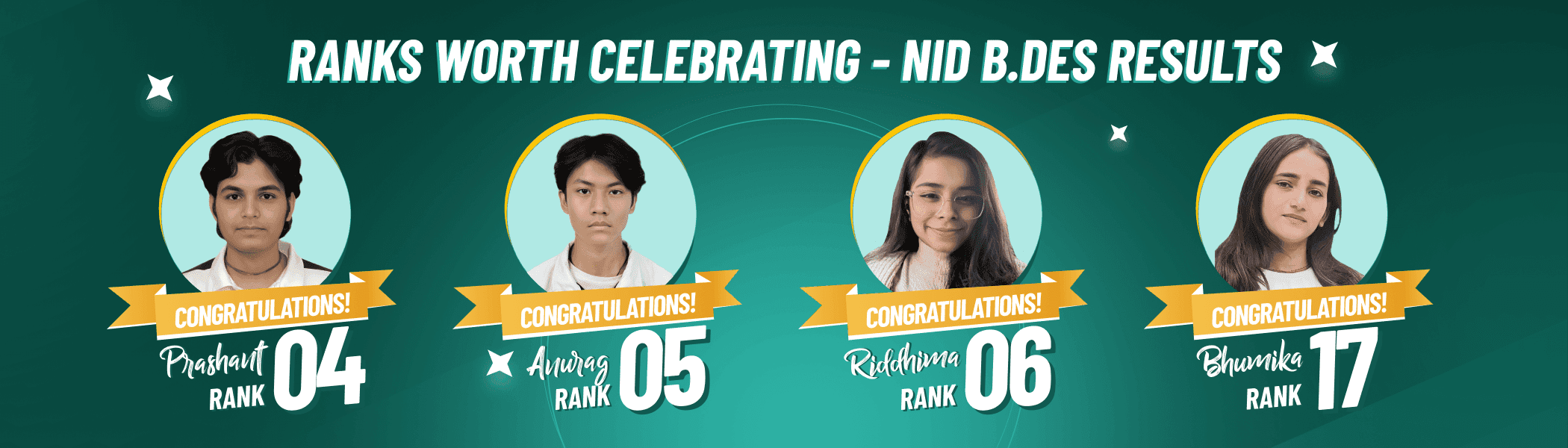 NID 2024 top rankers from Studio Sector 4