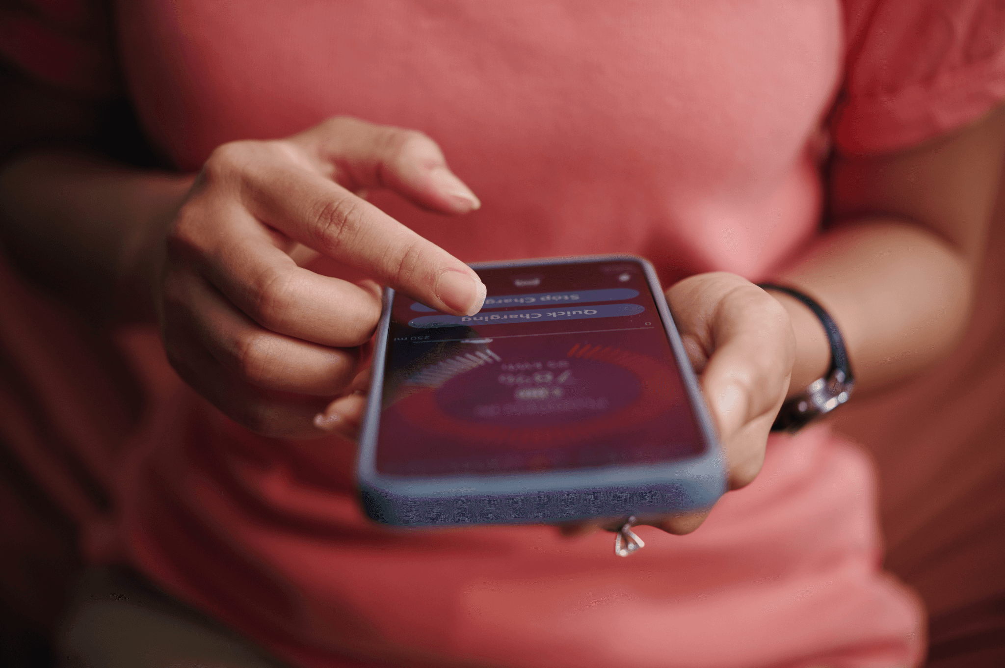 Image of a person writing on a note