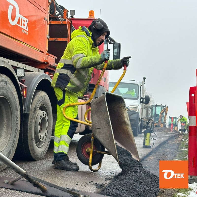 asfalt vinter otek