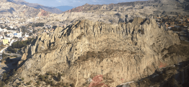 Picture from a plane during a flight
