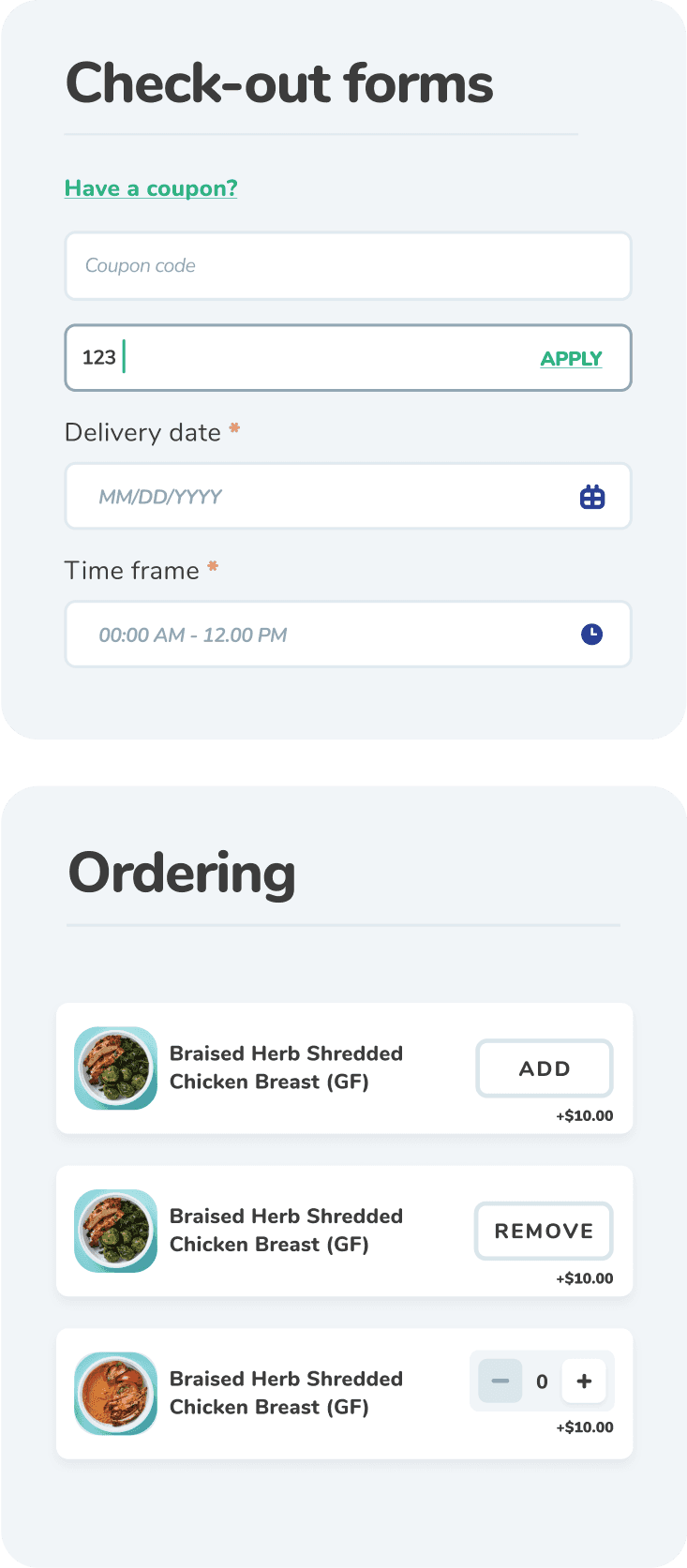 Design library — navigation