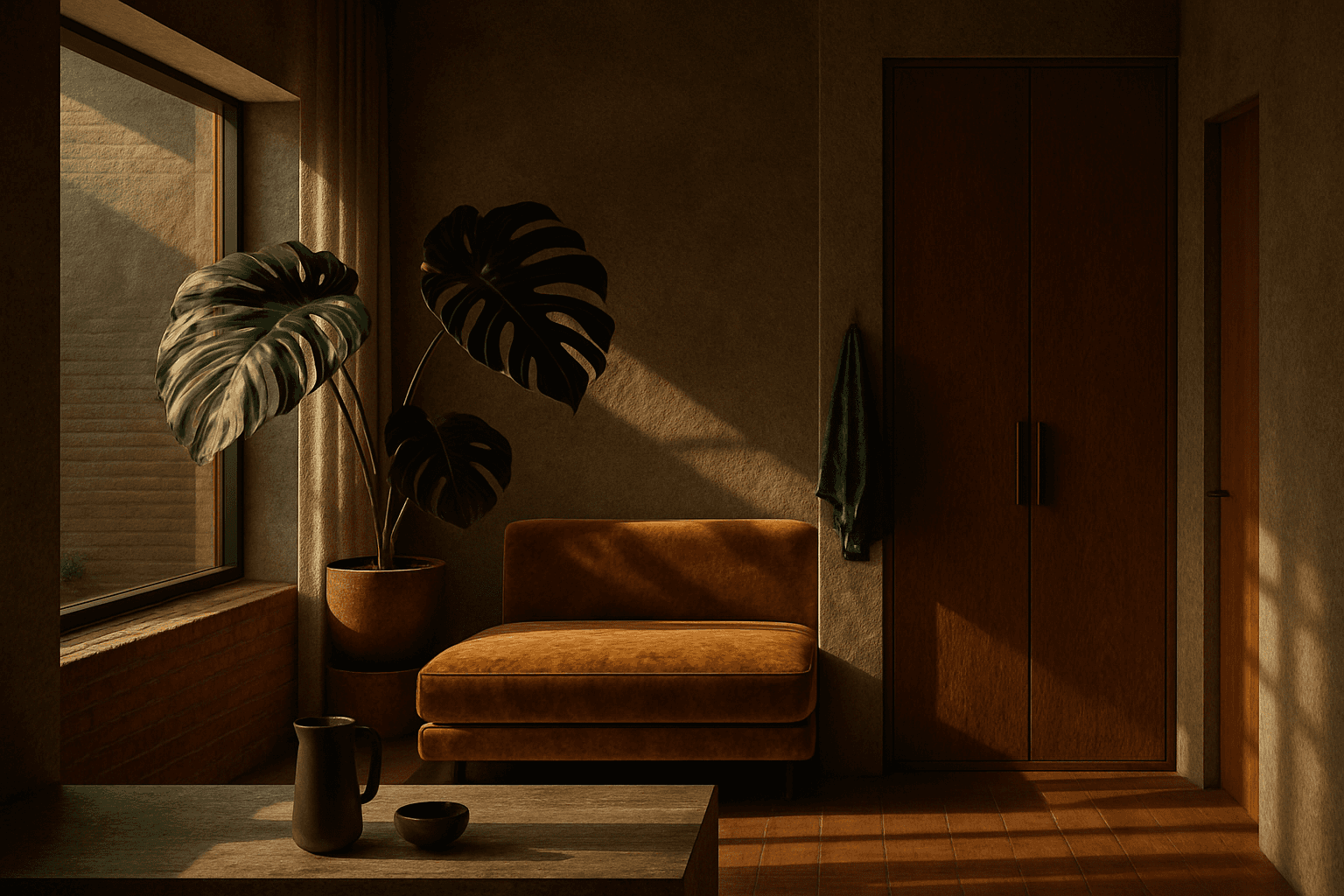 Architect-designed brutalist retreat in European pine forest — minimalist villa blending raw materials and nature, by ODA Architecture