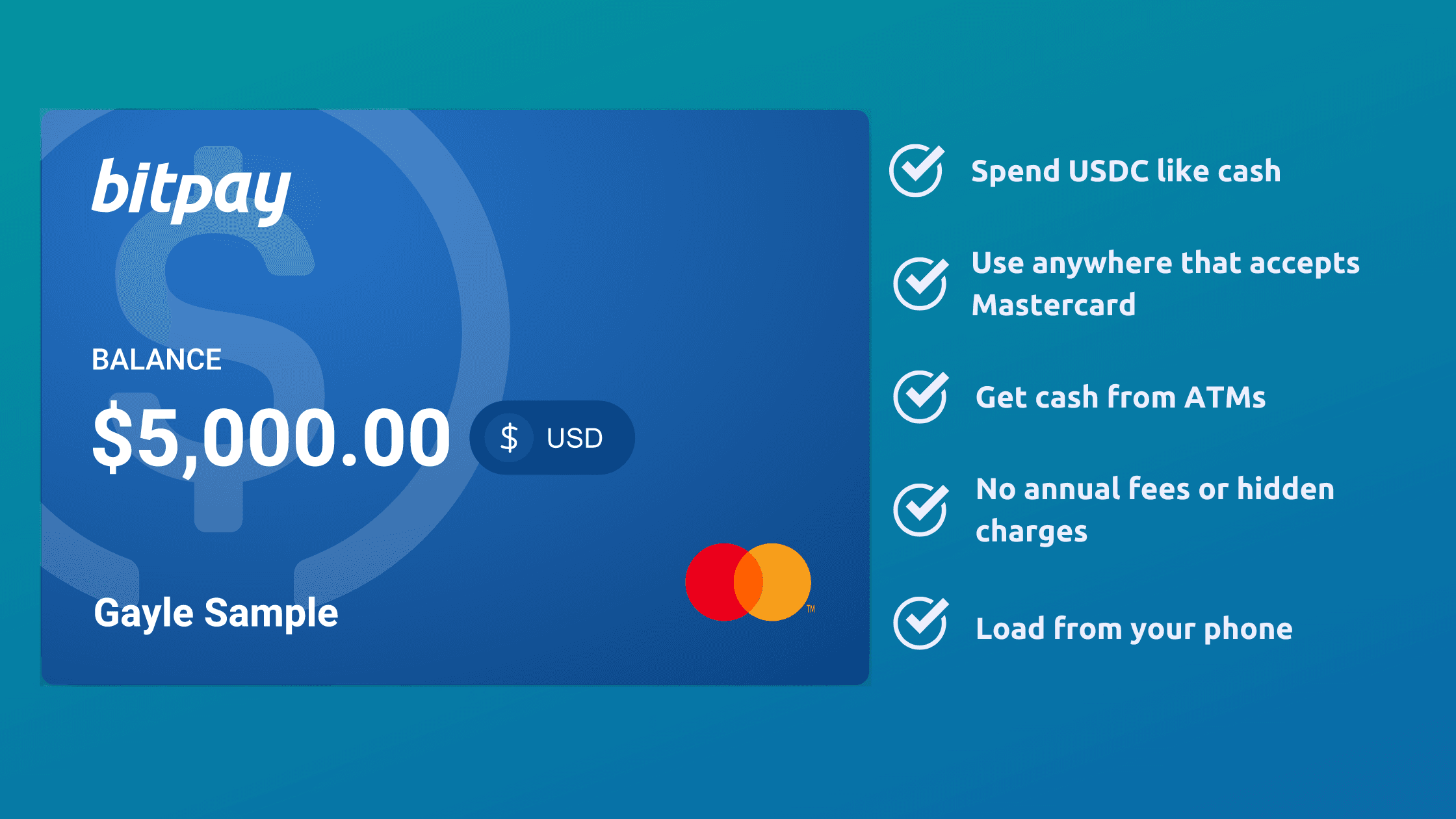 bitpay usdc debit card