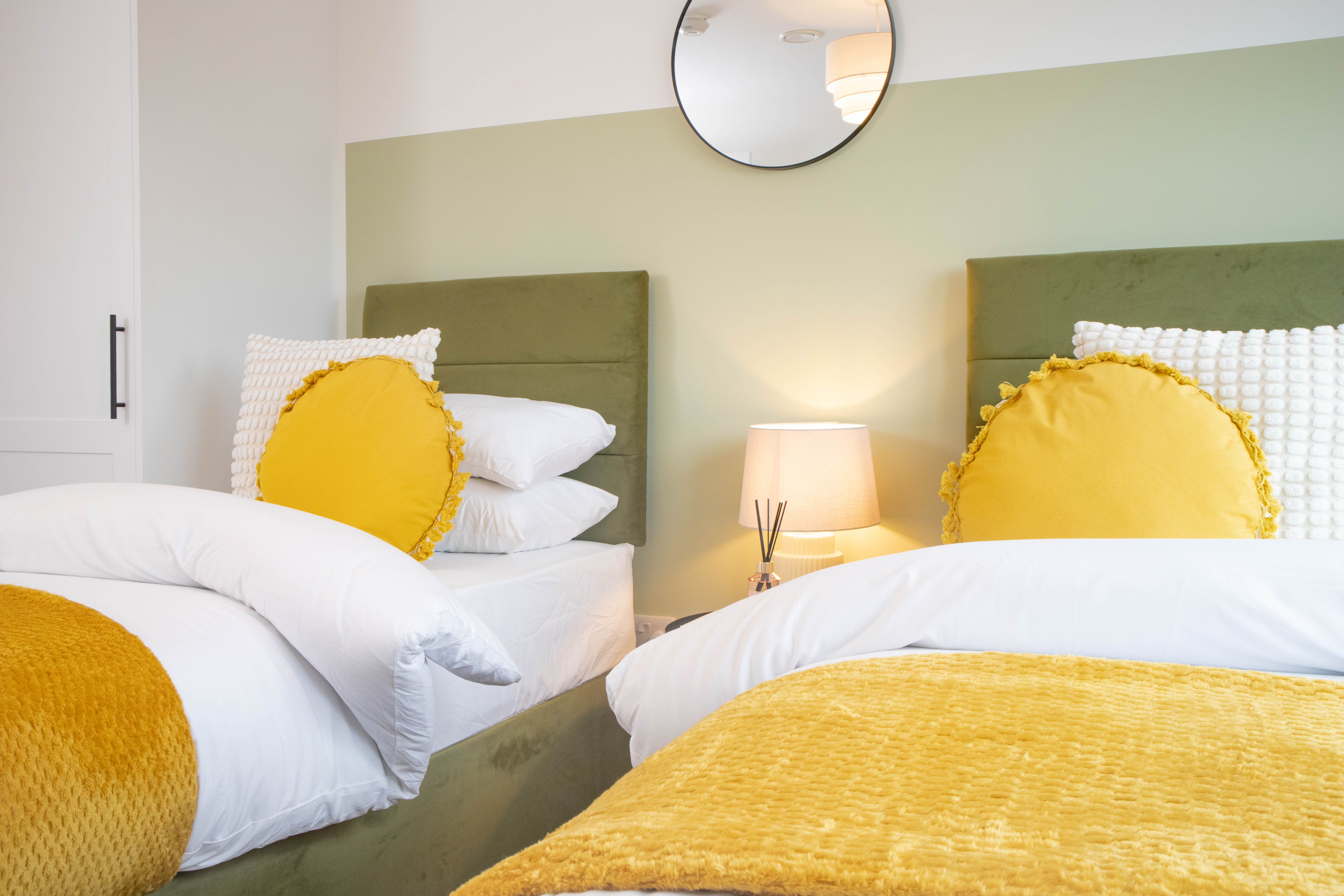 Bright modern kitchen with island and breakfast bar