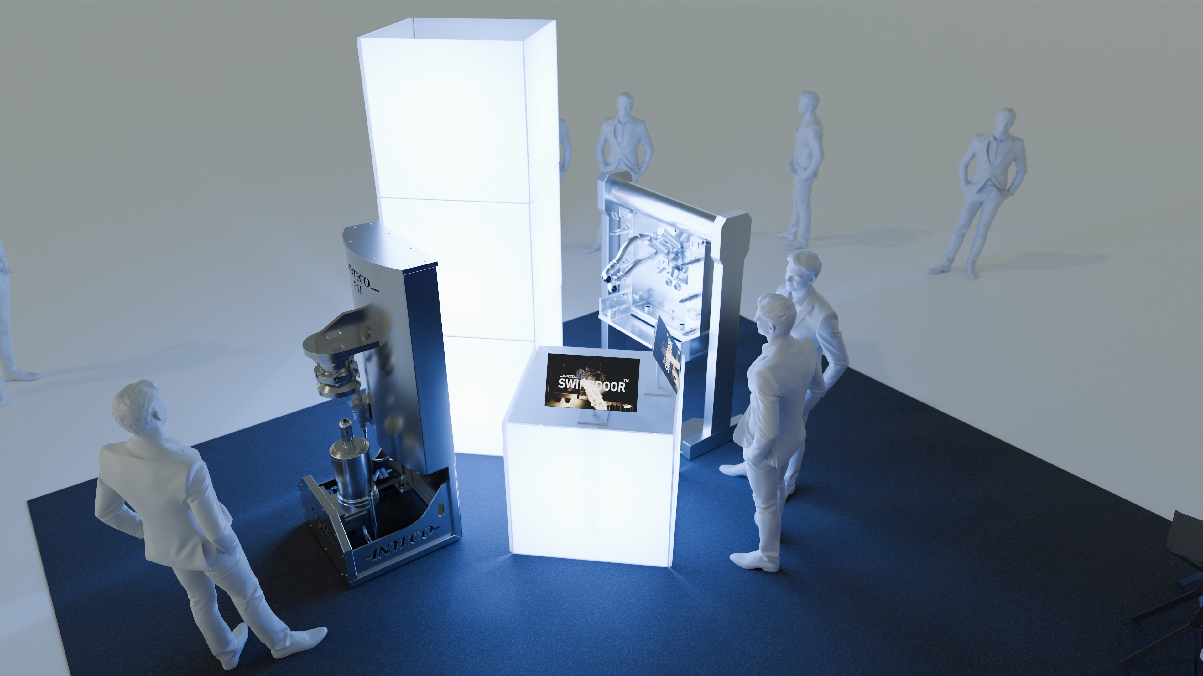 Product and exhibition stand visualization for Inteco trade fair