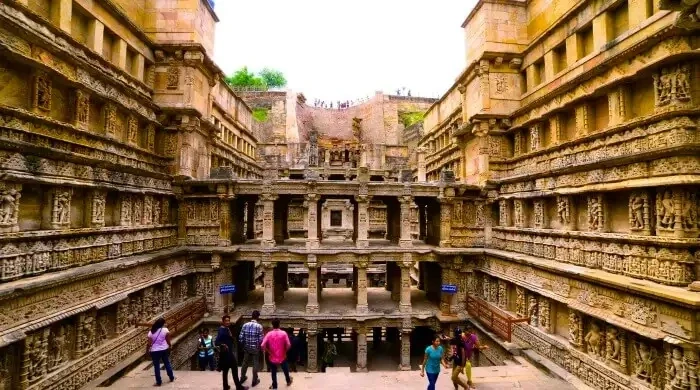 Intricate corridors of Rani Ki Vav