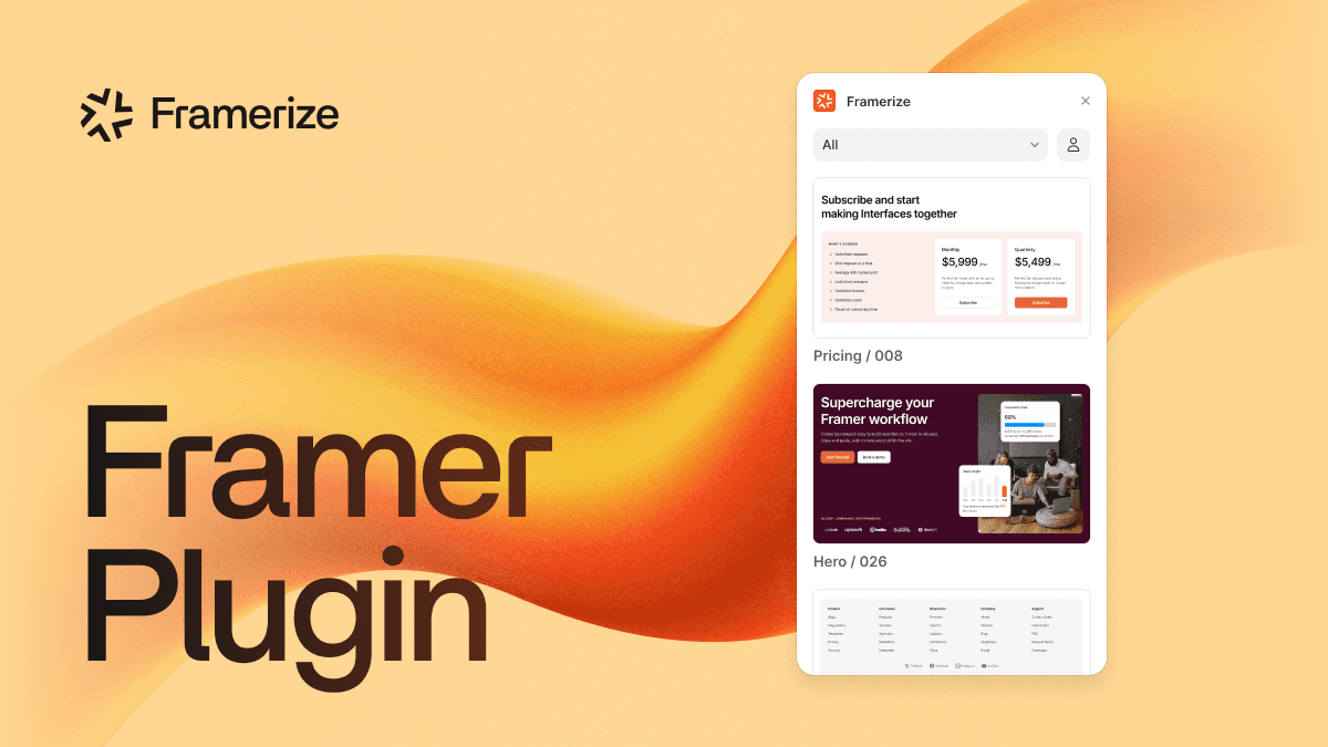 Framerize Framer Plugin