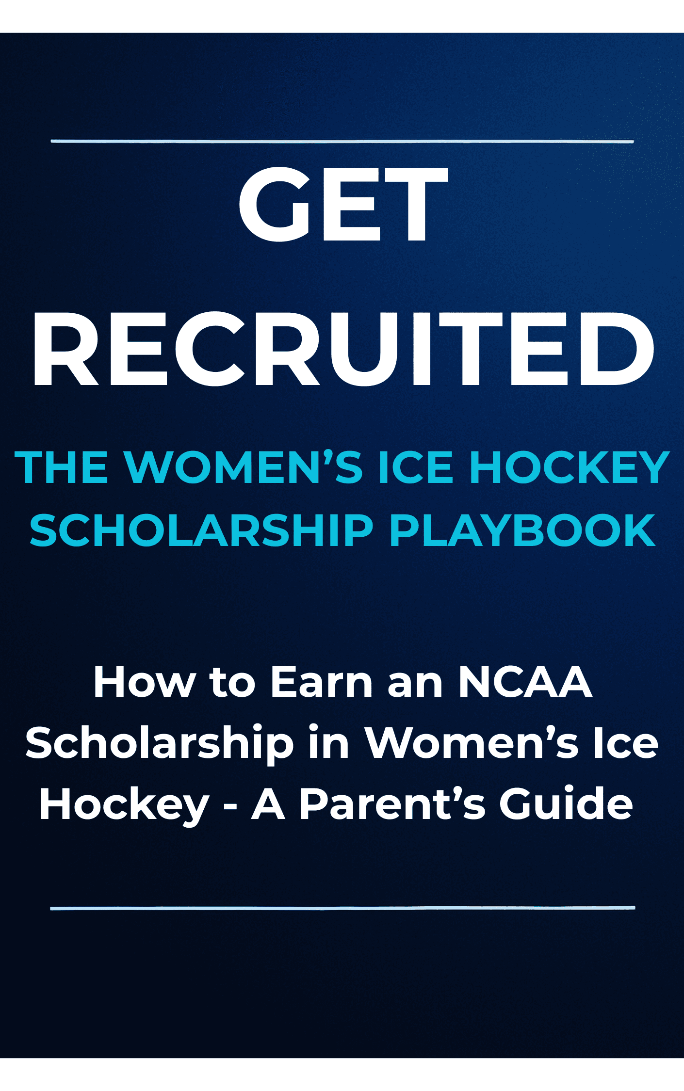 The cover of the Women's Hockey Scholarship Playbook
