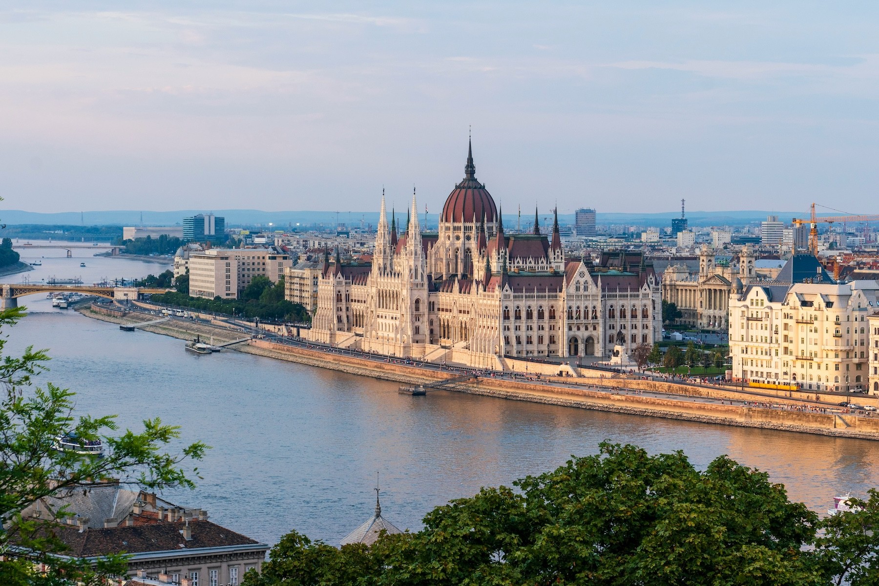 View of the Hungarian Parliament Building from the river