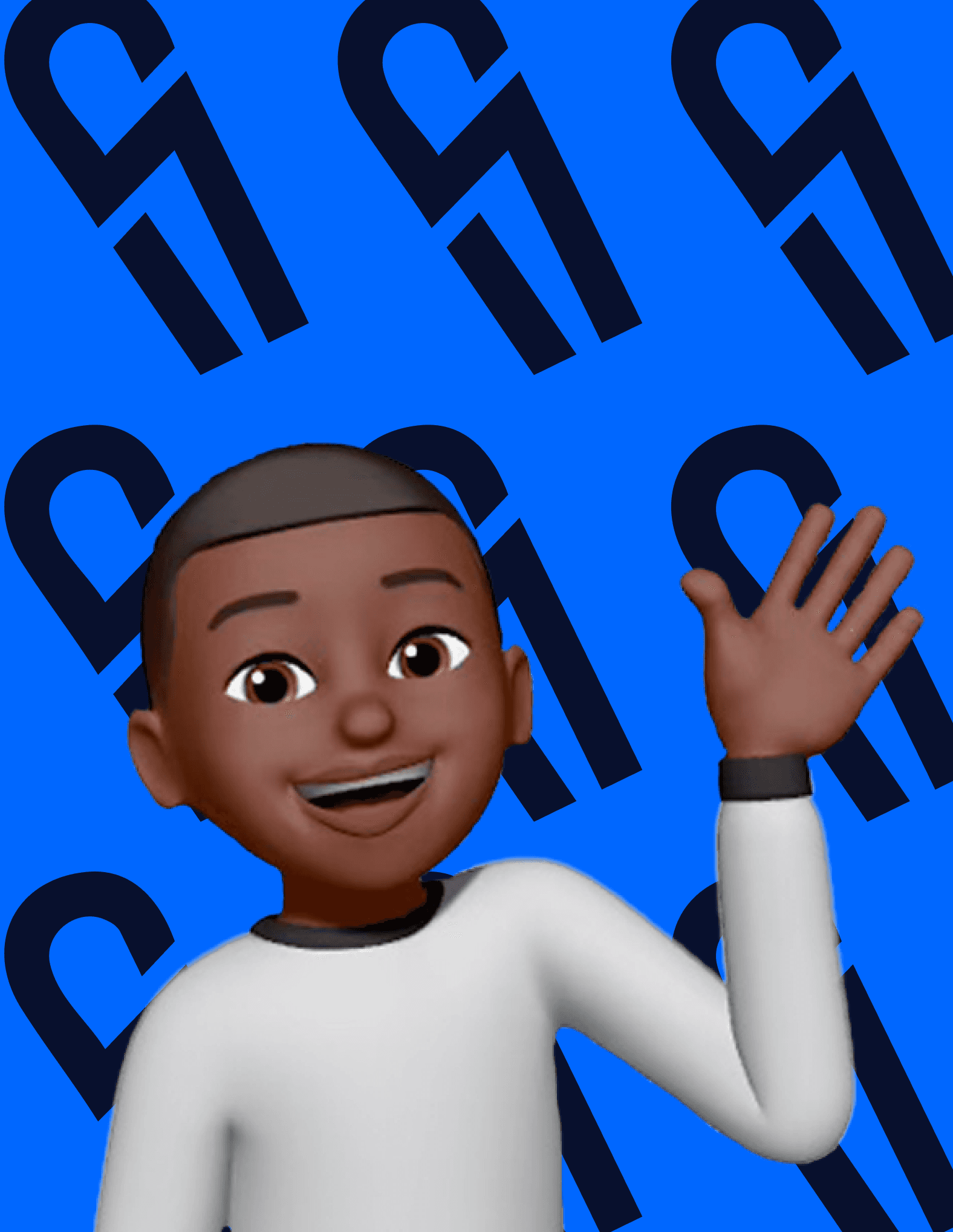 Portrait of portfolio creator – back view