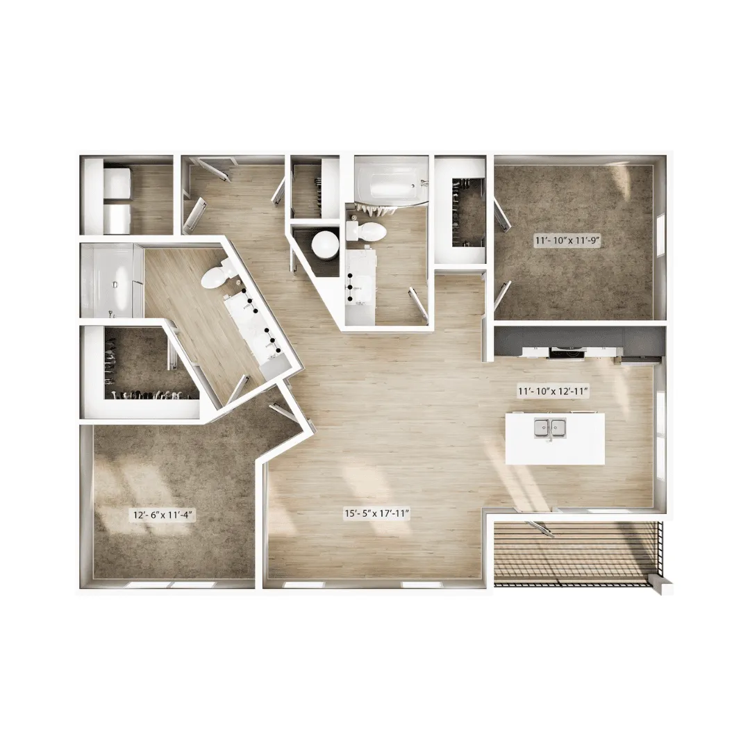 The Elan Floorplan No Furniture