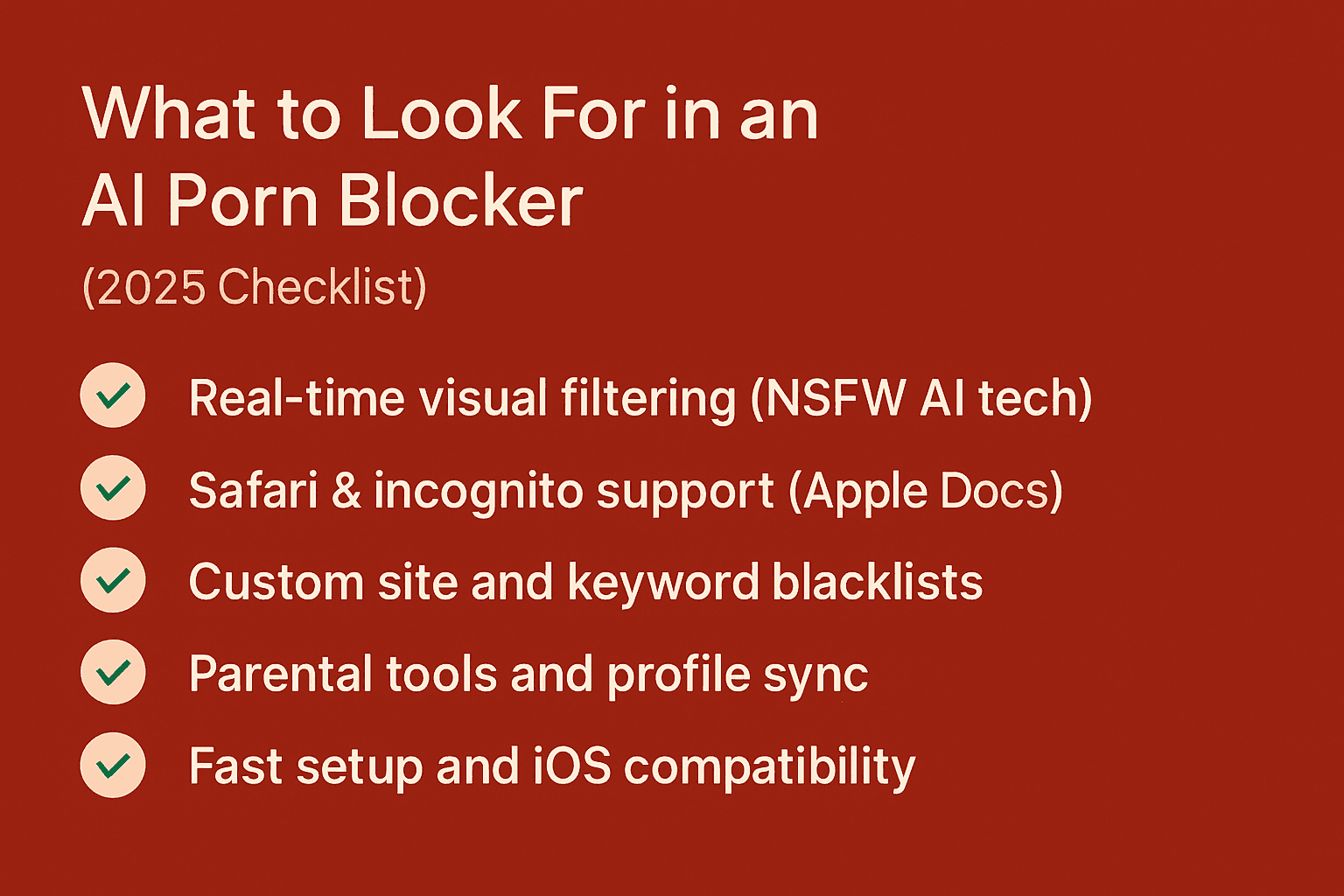 2025 checklist for ai porn blocker