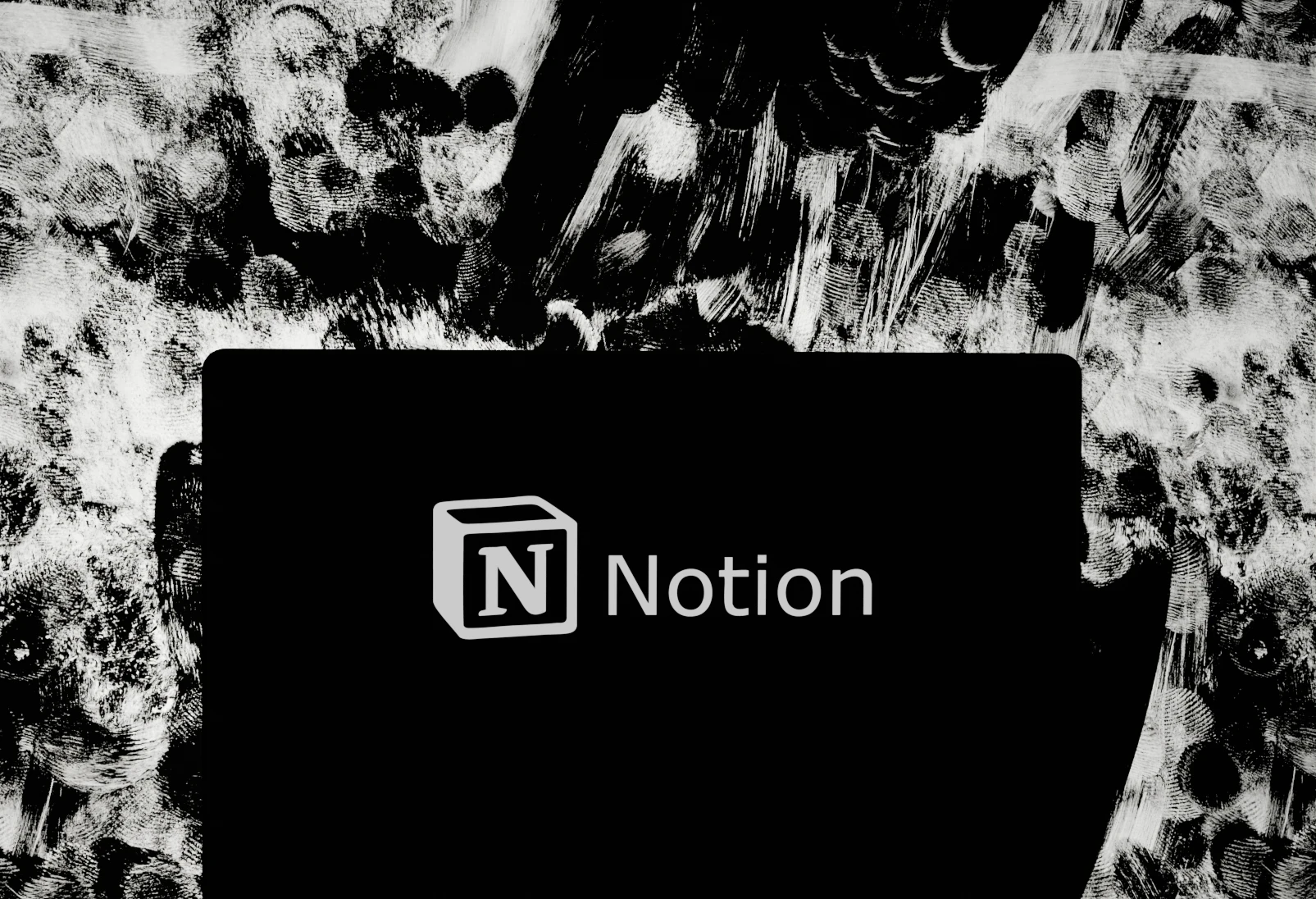Mockup 3D du logo Notion
