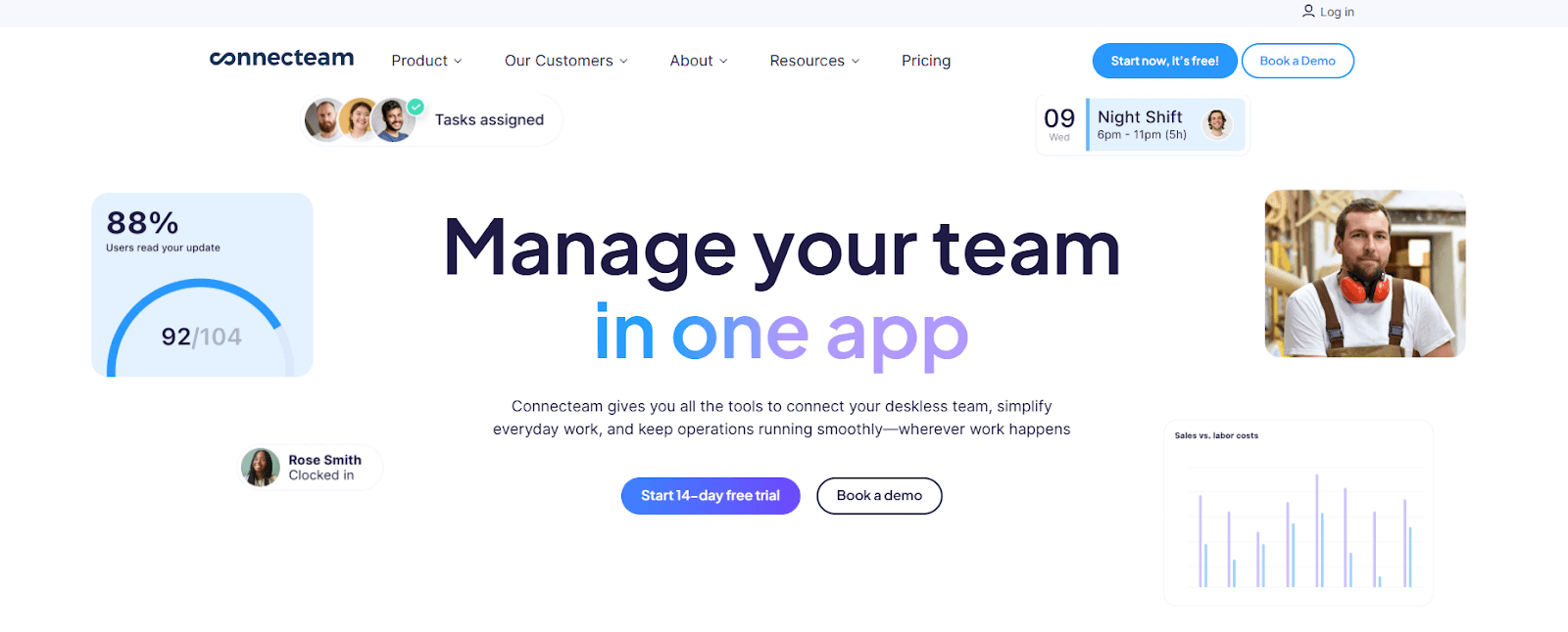 Connecteam homepage