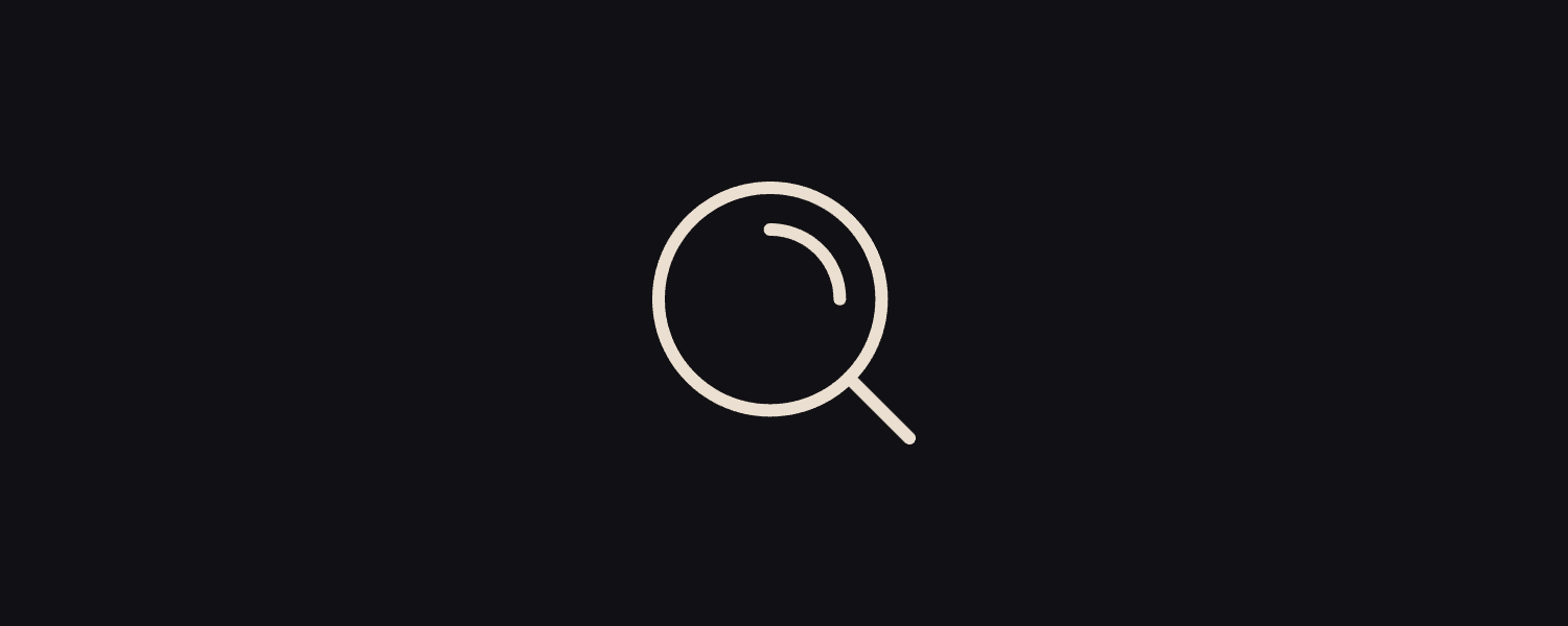 Icon of a magnifying glass