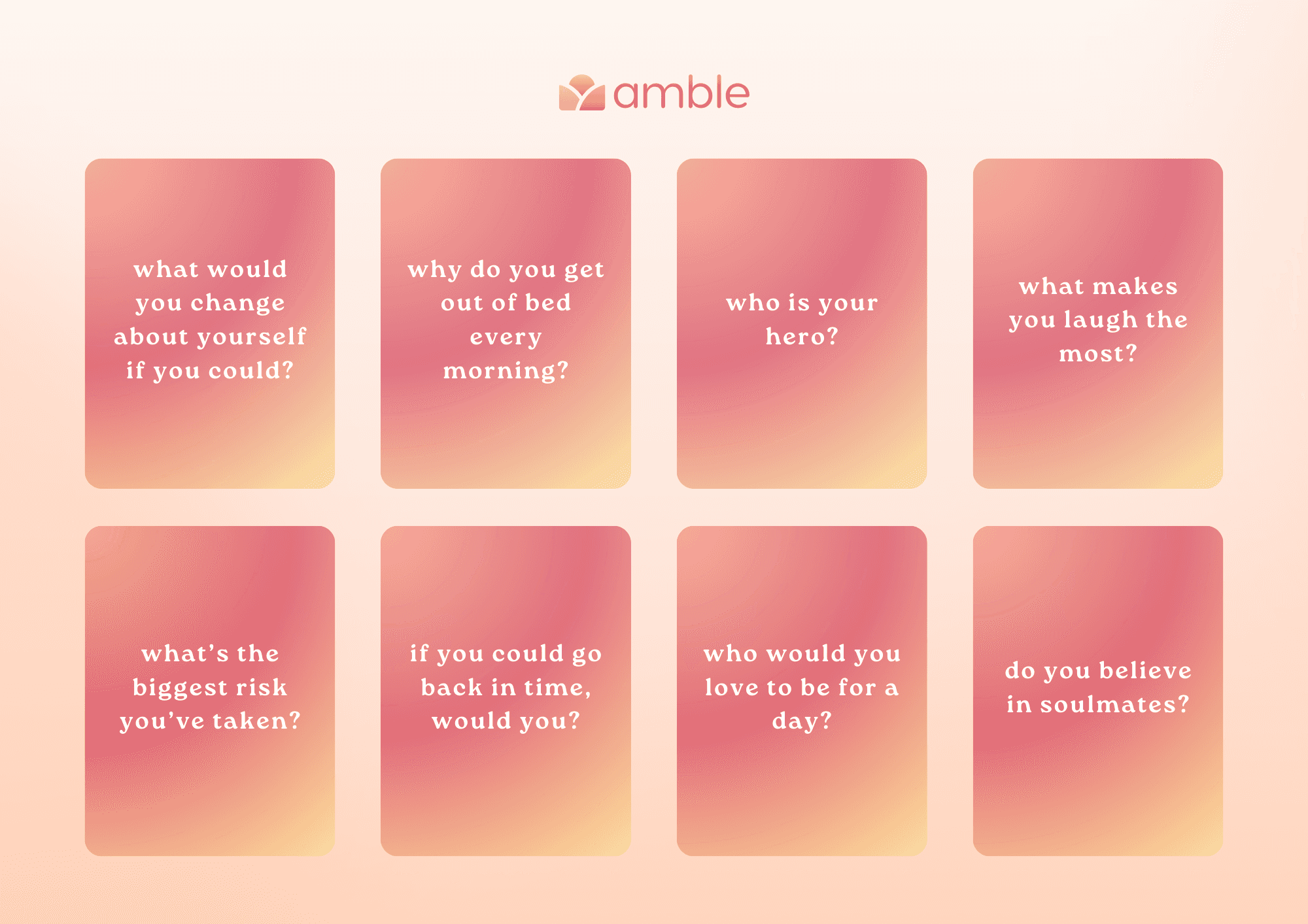 amble questions