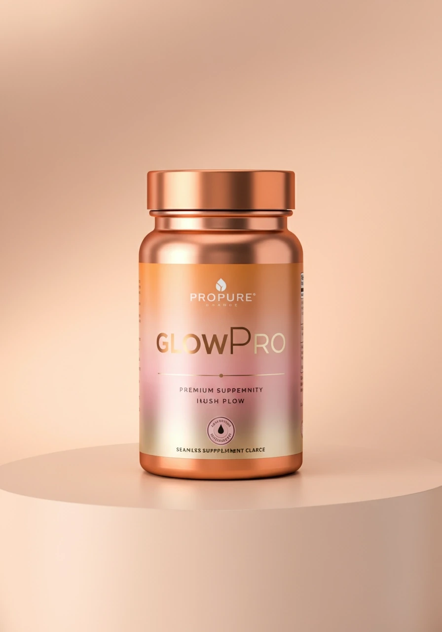 AI Image Generation Prompt for "GlowPro" Botle Pack **/imagine prompt: A high-resolution, photorealistic image of a premium supplement cylindrical container. The container has a smooth, matte finish. The dominant visual feature is a seamless, elegant vertical gradient transitioning from a soft, luminous pale yellow at the bottom, blending into delicate blush pink tones in the middle, and finally ascending into warm, subtle orange hues at the top, mimicking a serene sunrise sky.** **Centered prominently on the front of the container, the product name "GLOWPro" is rendered in an elegant, sophisticated font. The typography for "GLOWPro" should have a realistic metallic gold effect, appearing brushed or polished, and subtly catching the light to evoke luxury, glow, and vitality. The font style for "GLOWPro" should be modern, refined, and feminine, with a graceful flow.** **Subtly placed below or above "GLOWPro," in a smaller, clean sans-serif font, is the brand name "ProPure" in a soft charcoal gray or a very light metallic silver. The overall design should convey a sense of modern femininity, premium quality, vitality, and inner radiance.** **The lid of the container should be a solid, soft orange or a brushed rose gold. The background of the image should be minimalist and clean, perhaps a soft, ethereal light or a blurred natural setting (like a dawn sky) to complement the packaging colors, ensuring the product stands out.** **Emphasize: high-end product photography, soft lighting, sophisticated, appealing to women 40+, clean aesthetic, subtle elegance, luxurious feel. --ar 3:4 --v 5.2** (or appropriate aspect ratio/version for your chosen AI tool) --- **Explanation of Prompt Elements for AI Generators:** * **"high-resolution, photorealistic image":** Ensures quality and realism. * **"premium supplement cylindrical container":** Defines the product form. * **"smooth, matte finish":** Specifies texture. * **"seamless, elegant vertical gradient... mimicking a serene sunrise sky":** Details the core color scheme and its inspiration. * **"GLOWPro" ... "elegant, sophisticated font" ... "realistic metallic gold effect" ... "modern, refined, and feminine":** Defines the crucial typography and its luxurious finish. * **"Subtly placed... ProPure... smaller, clean sans-serif... charcoal gray or metallic silver":** Integrates the sub-brand discreetly. * **"The lid... solid, soft orange or brushed rose gold":** Specifies the lid's appearance. * **"background... minimalist and clean":** Ensures the focus remains on the product. * **"Emphasize: high-end product photography...":** Guides the AI on the desired mood and professional quality. * **`--ar 3:4 --v 5.2` (or similar):** Common parameters for AI image generators to define aspect ratio and model version, which you'd adjust based on the specific tool you're using.