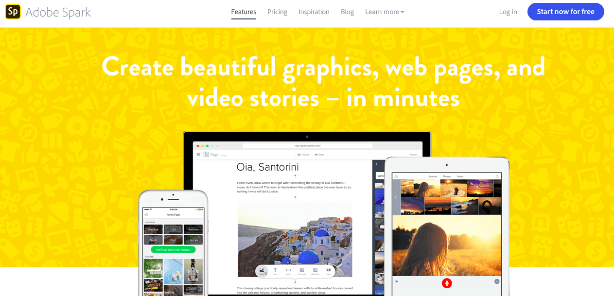 Adobe Spark for YouTube Banners