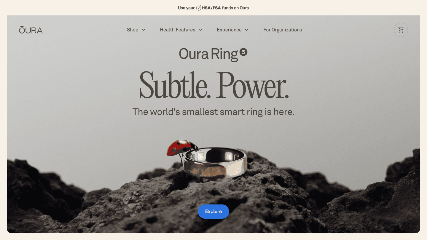 Oura Ring sleep and health tracker