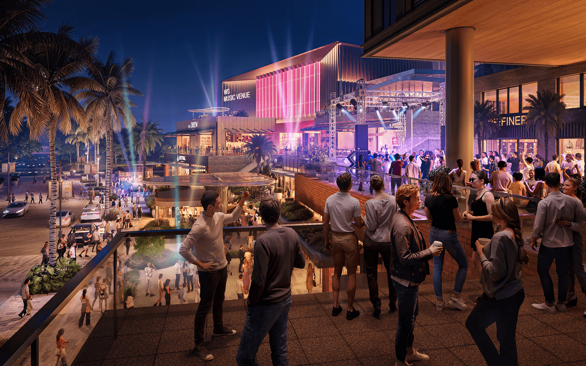 Renering of Tampa Music District