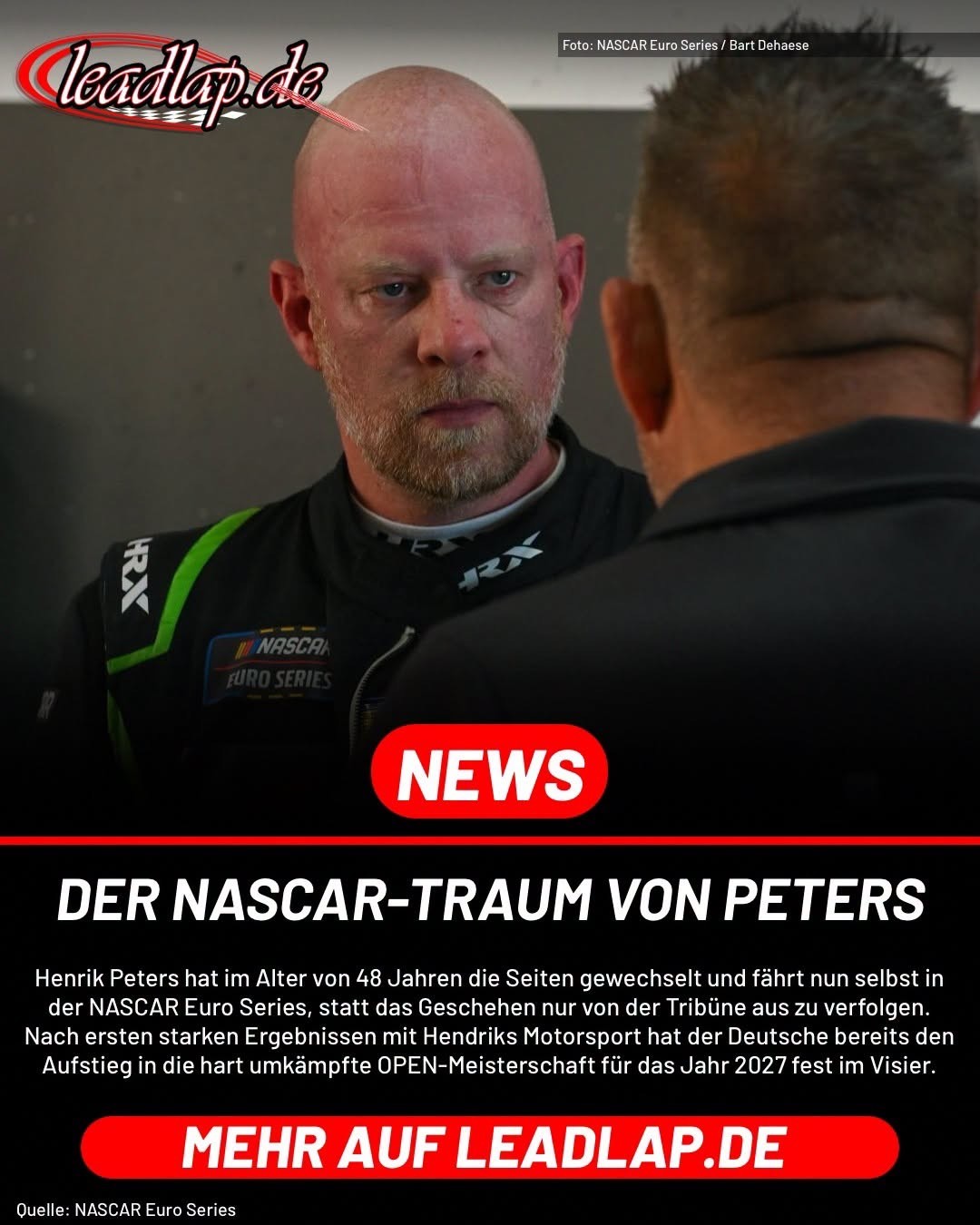 Leadlap.de News: Der NASCAR-Traum von Henrik Peters