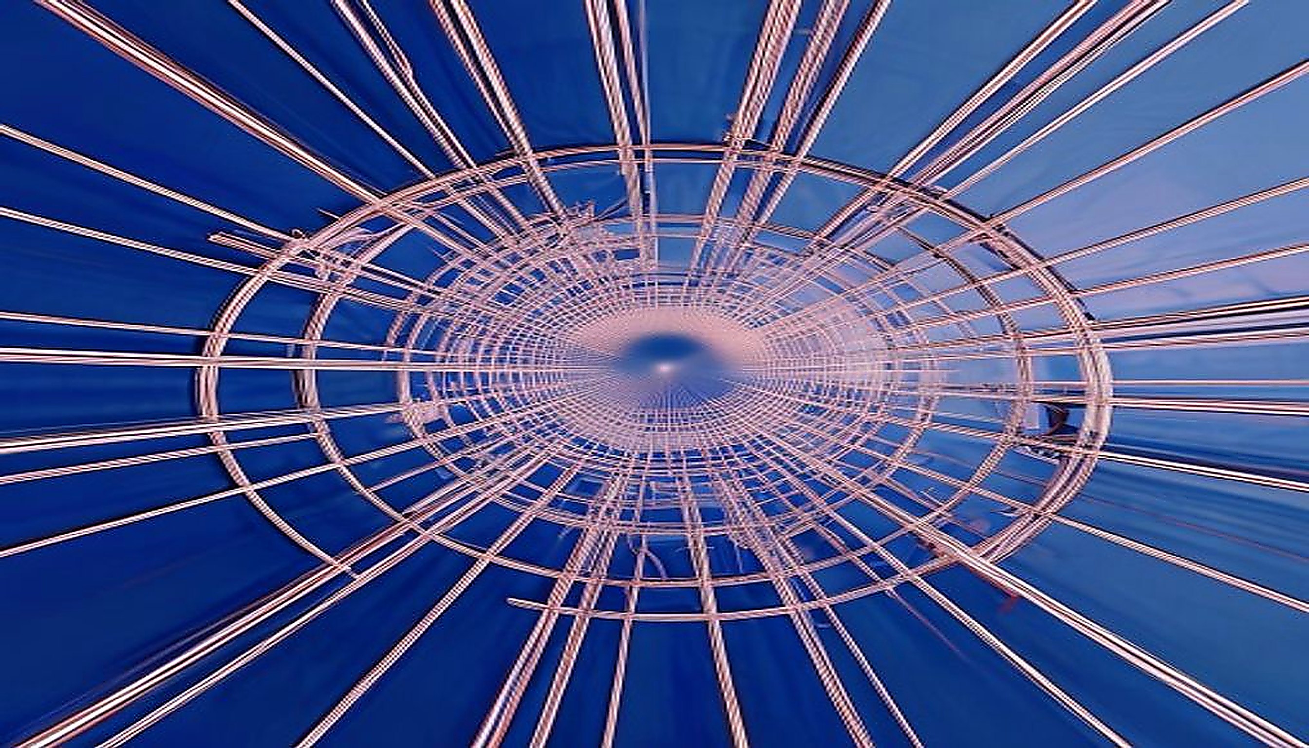 Geometric scaffold beneath a translucent polished layer, visualizing how developer-first brand identity prioritizes structure over surface.