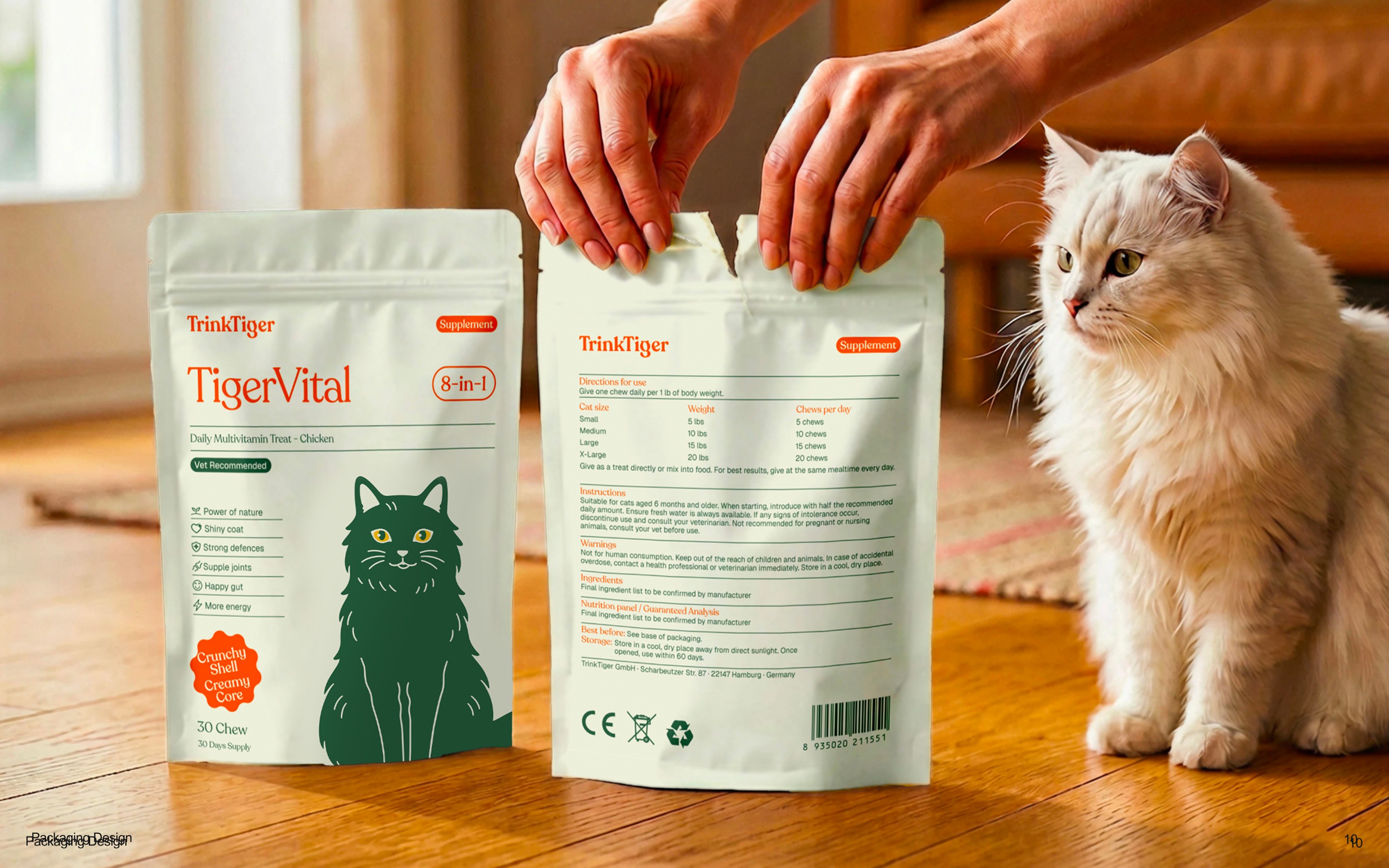 Premium pet care branding aligned with German engineering values