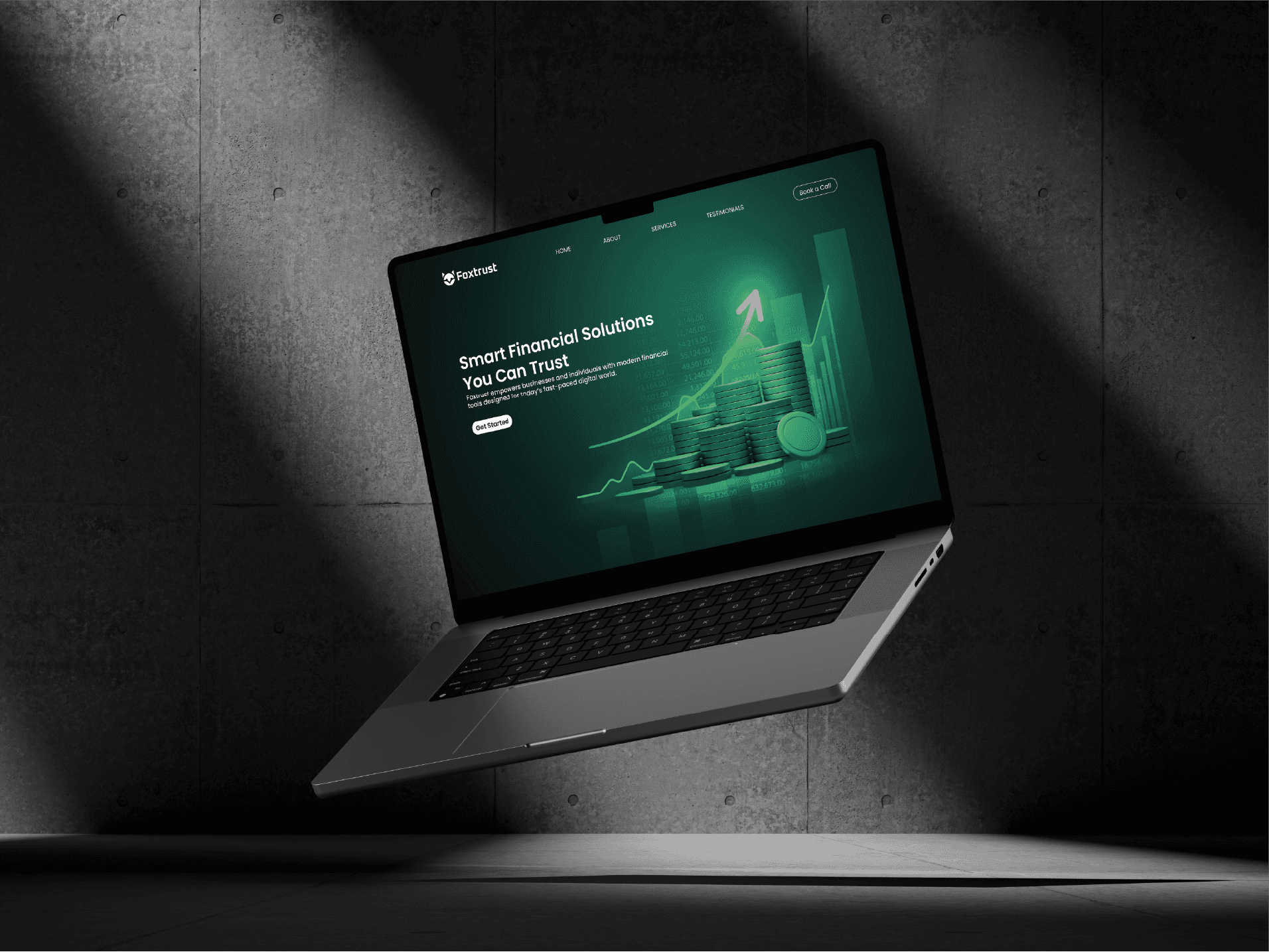 Foxtrust brand identity mockup