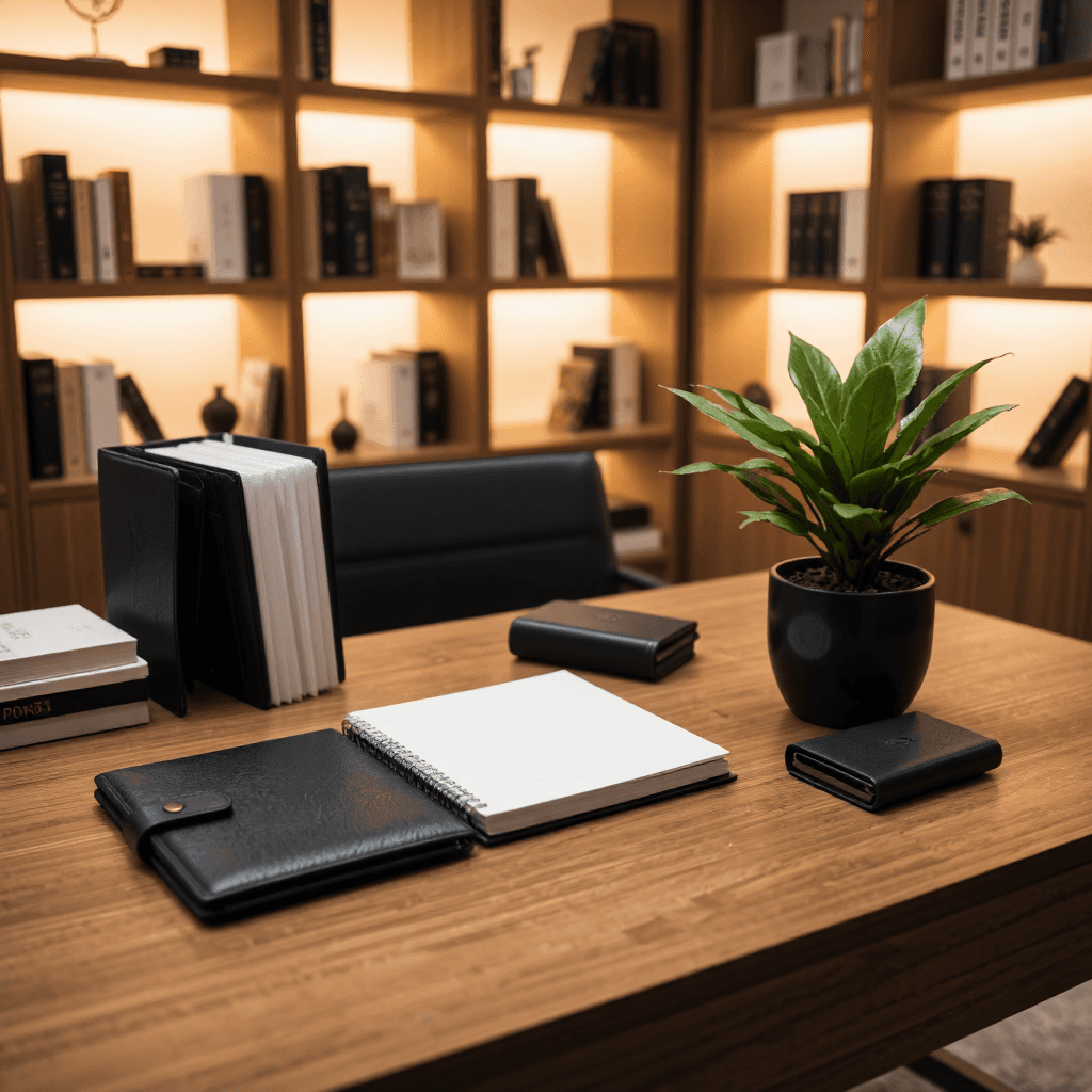 product photography of Desk accessories