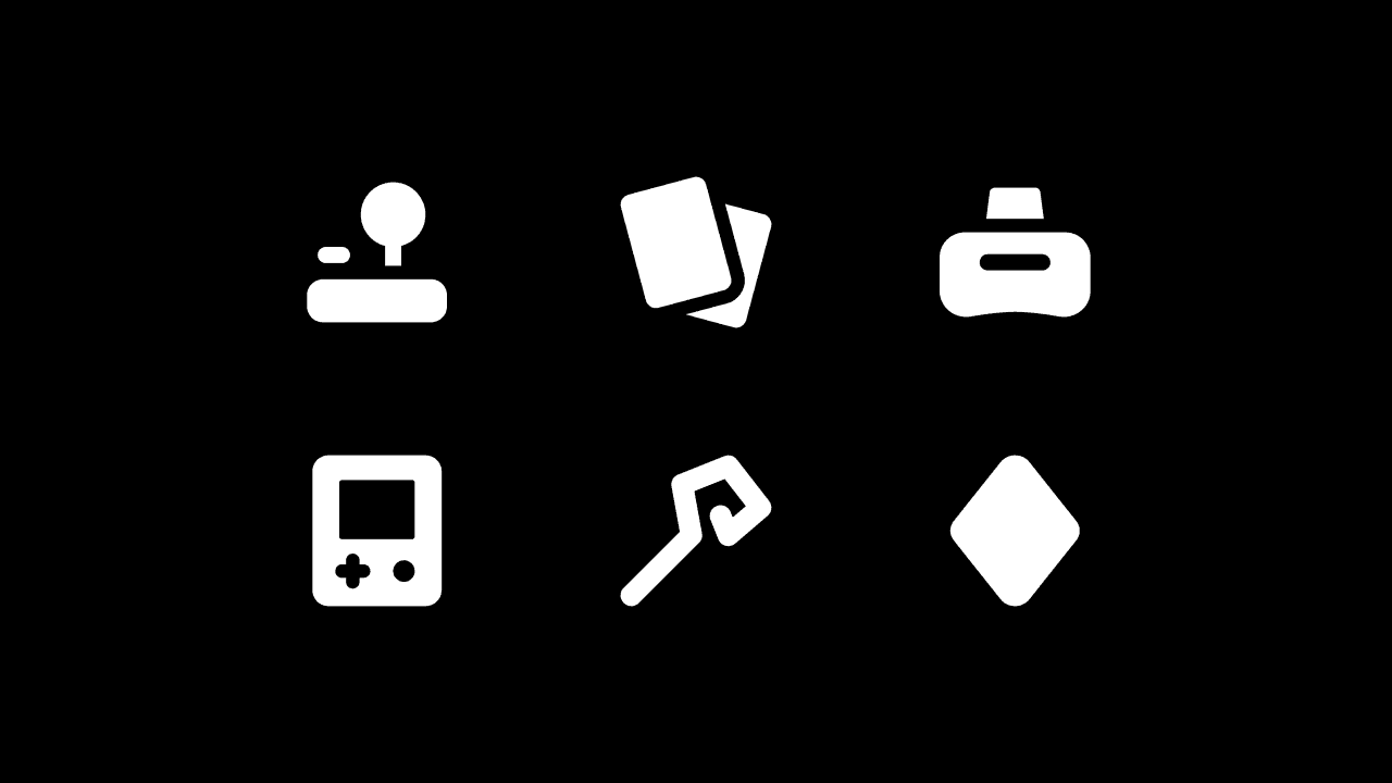 Core Solid Gaming Icon Set