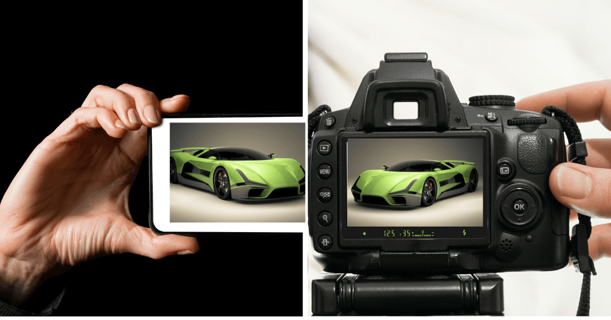 DSLR vs Smartphone para Fotografía de Automóviles